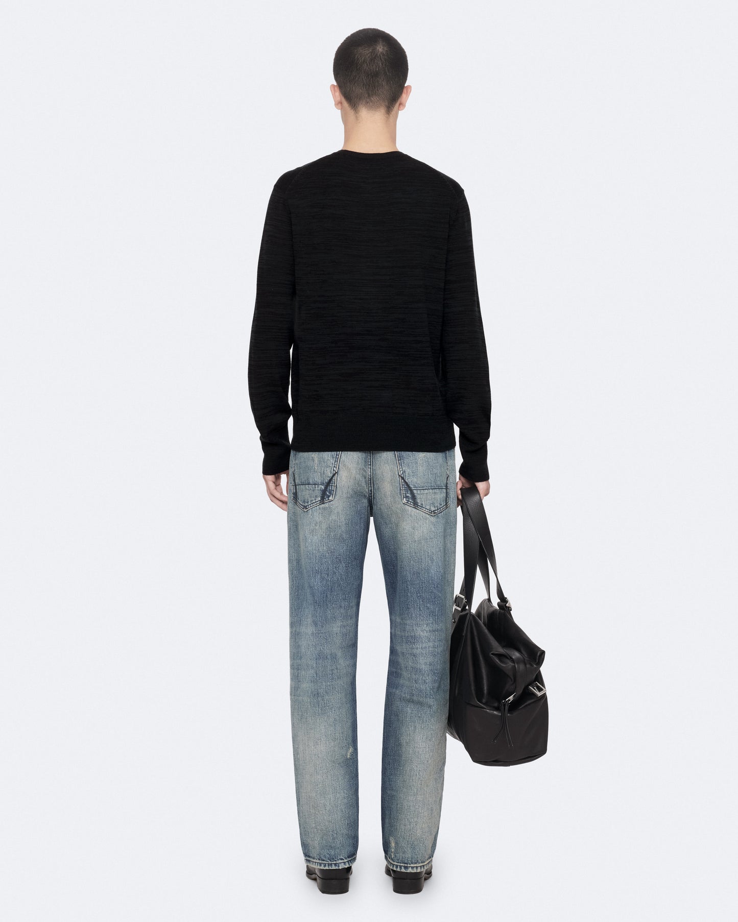 Black/Green Color Beton Crew Jumper from AllSaints