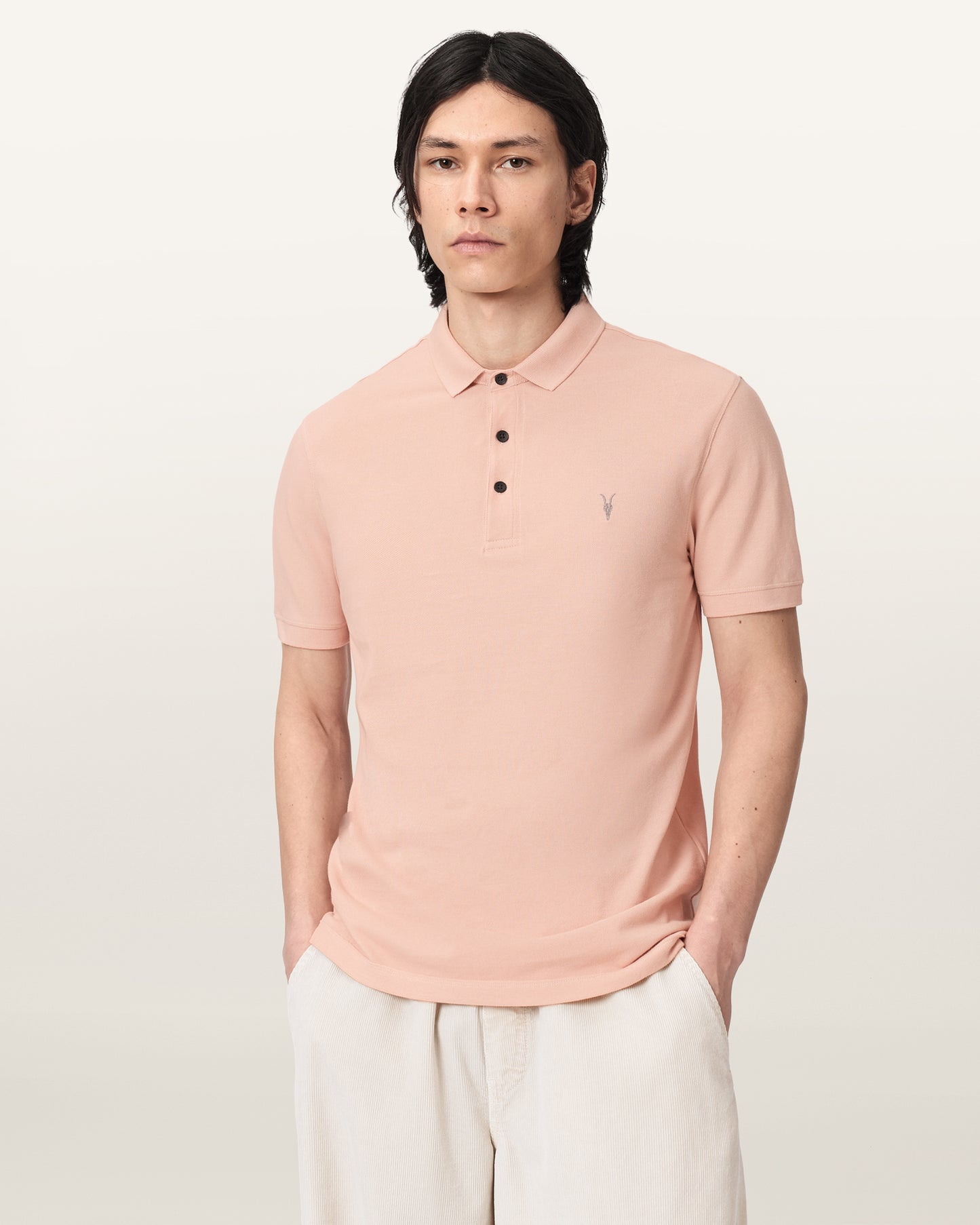 BLUSHED PINK Color Reform SS Polo from AllSaints