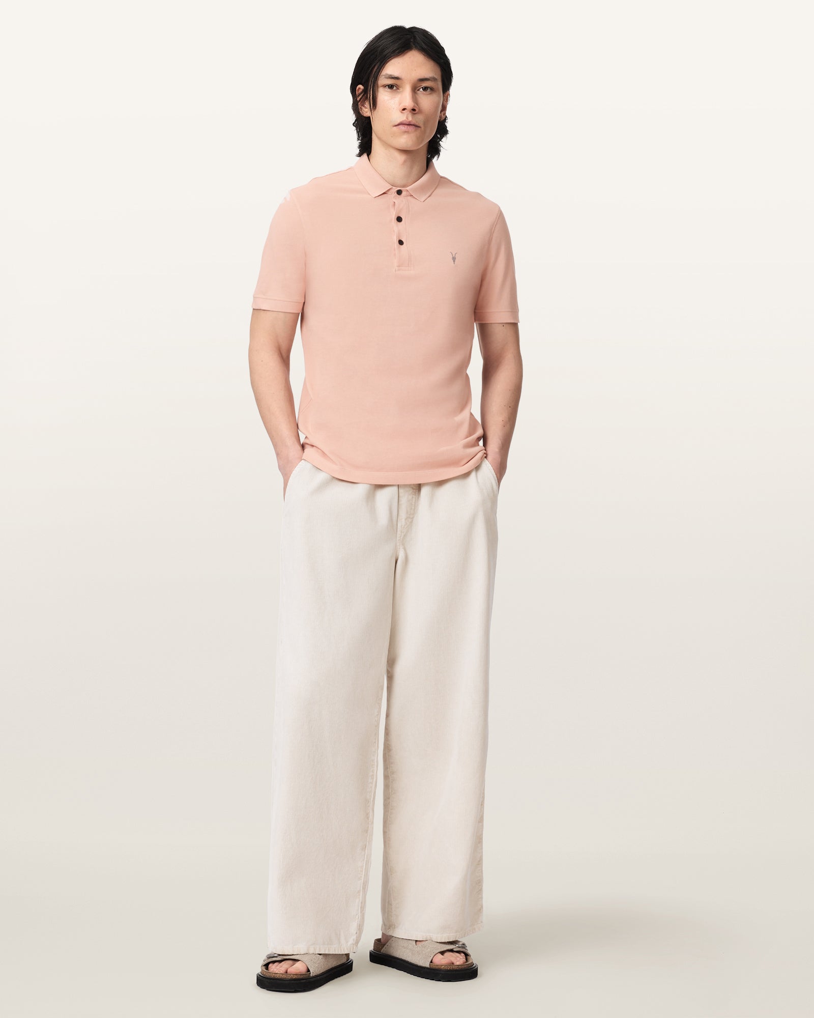 BLUSHED PINK Color Reform SS Polo from AllSaints