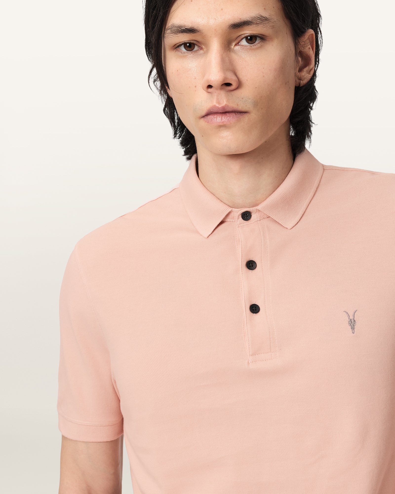 BLUSHED PINK Color Reform SS Polo from AllSaints