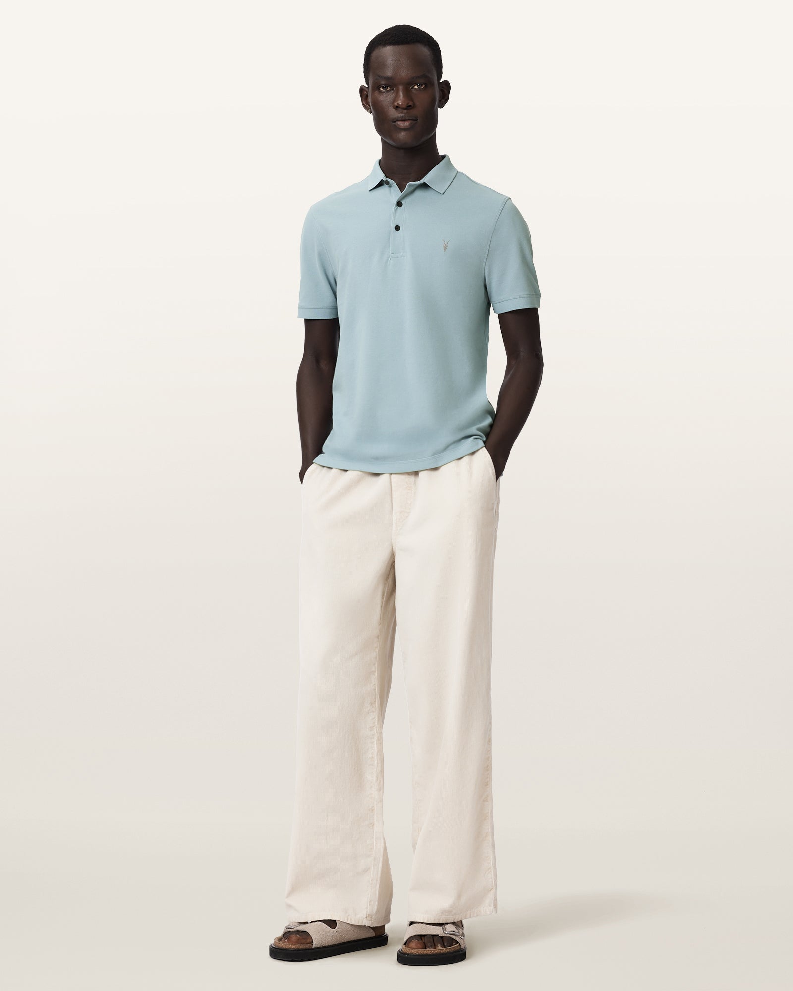 SALTON BLUE Color Reform SS Polo from AllSaints