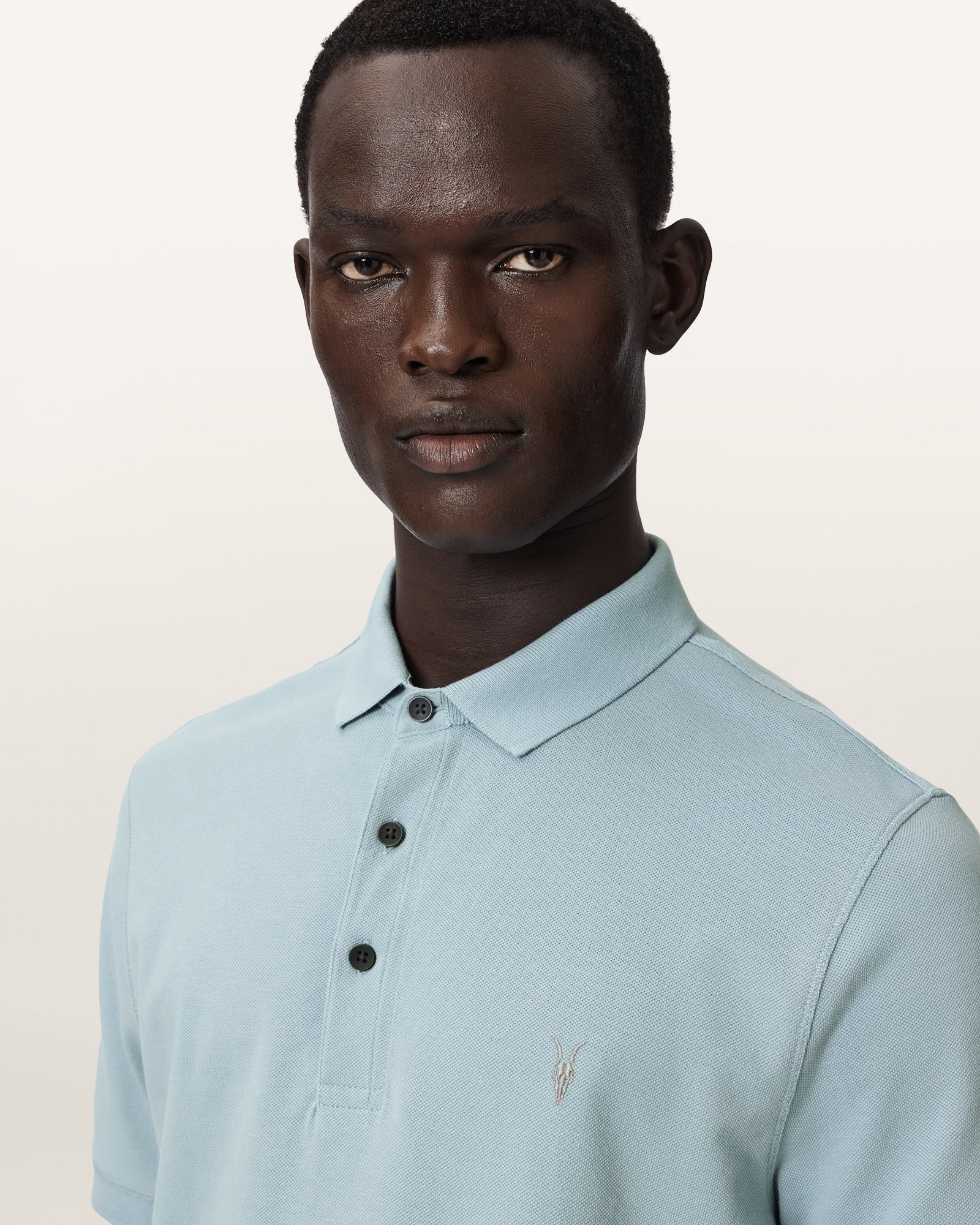SALTON BLUE Color Reform SS Polo from AllSaints