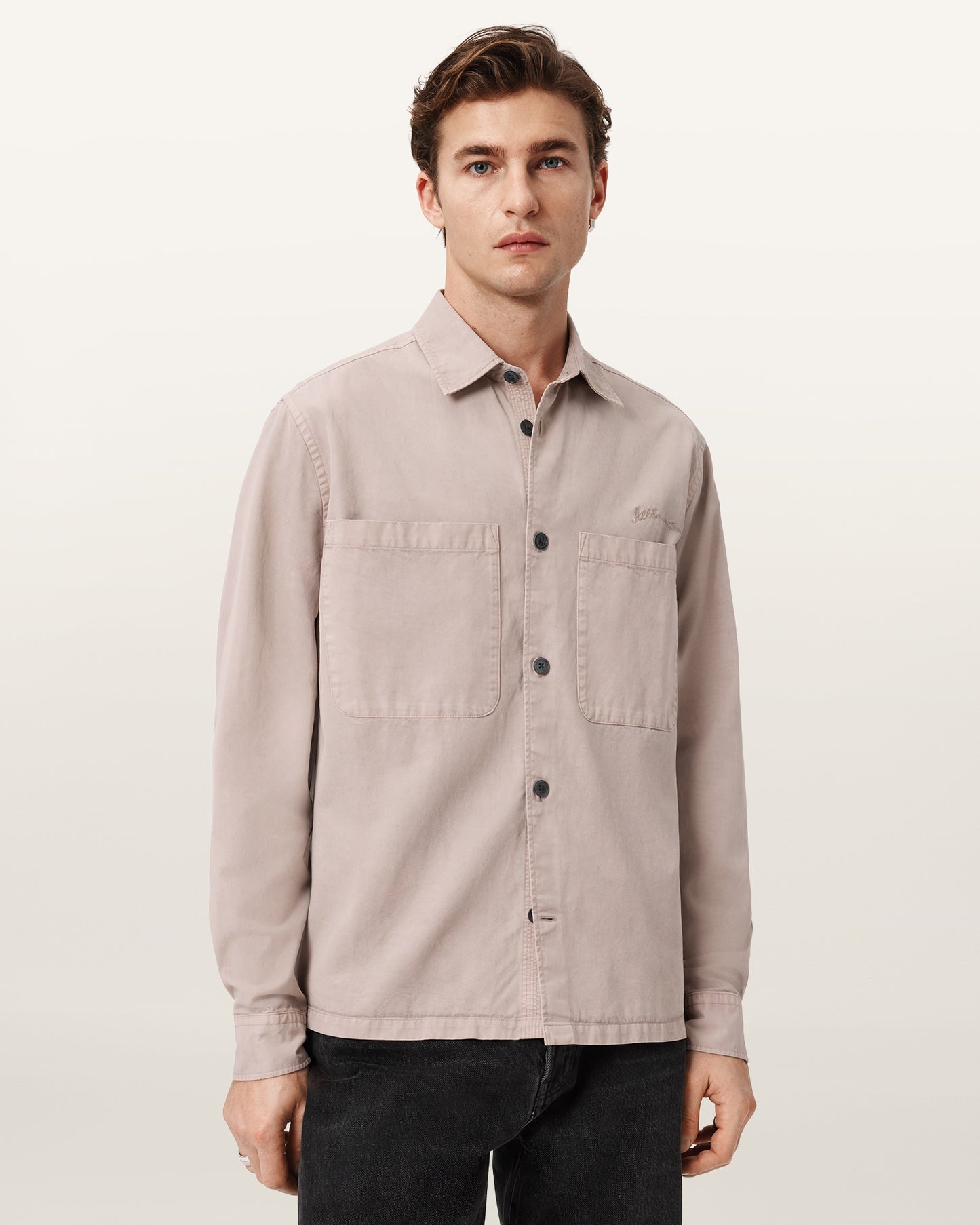 DUSK WHITE Color Rohdi LS Overshirt from AllSaints