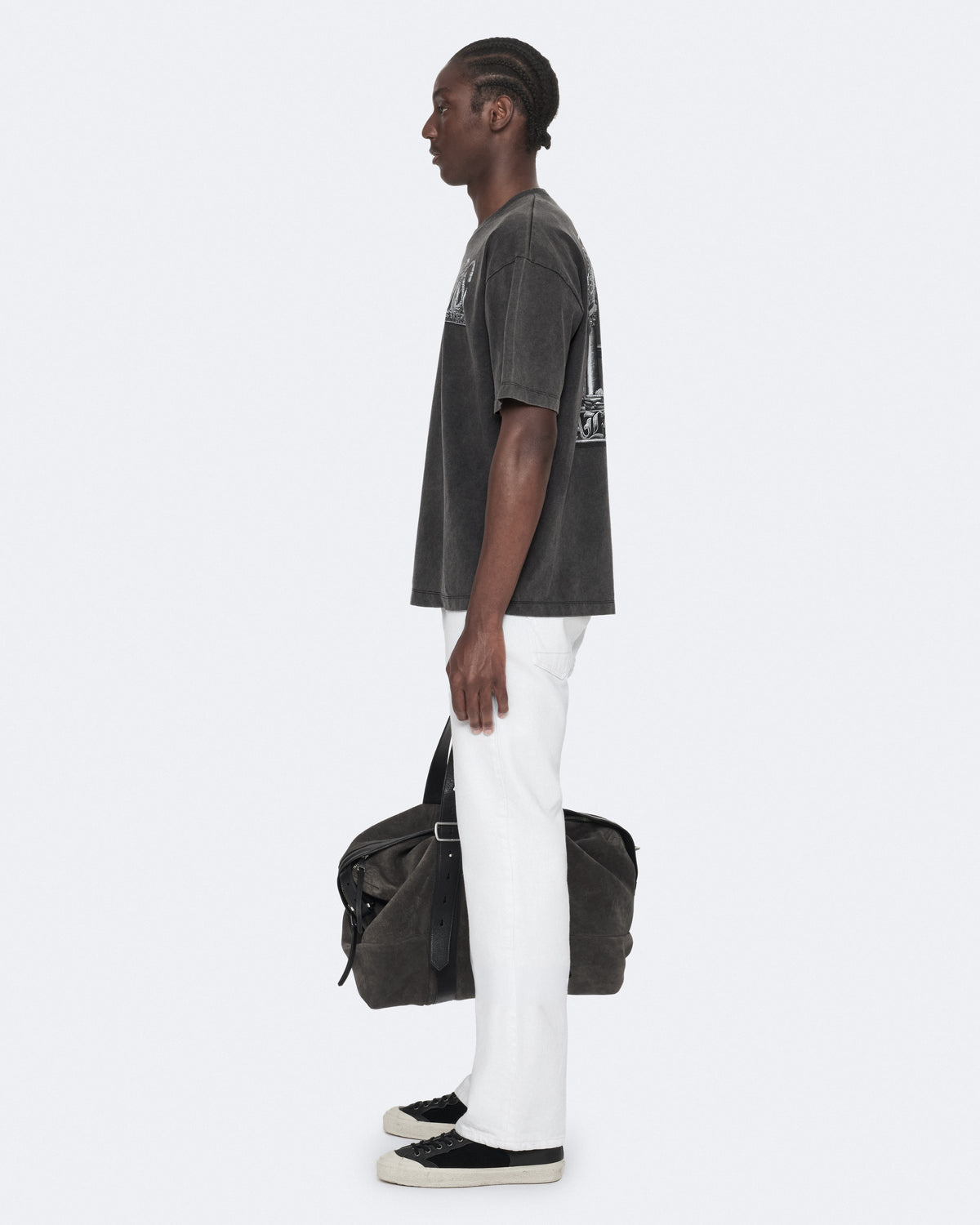 Washed Black Color Shrines SS Crew from AllSaints