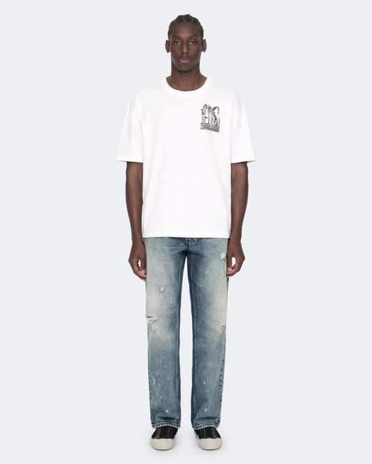 ASHEN WHITE Color Shrines SS Crew Tee from AllSaints