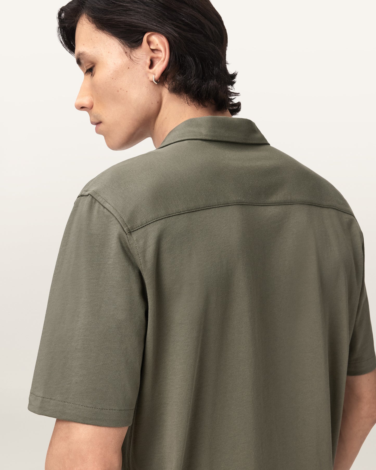 DUSTY OLIVE GREEN Color Hudson SS Shirt from AllSaints