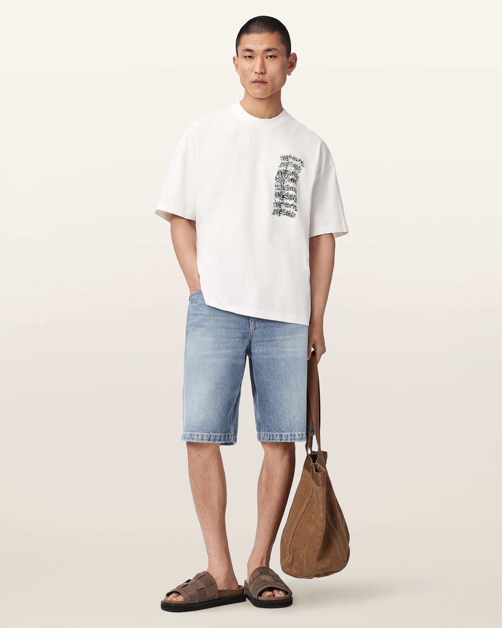 Light Indigo Color Lenny Short from AllSaints