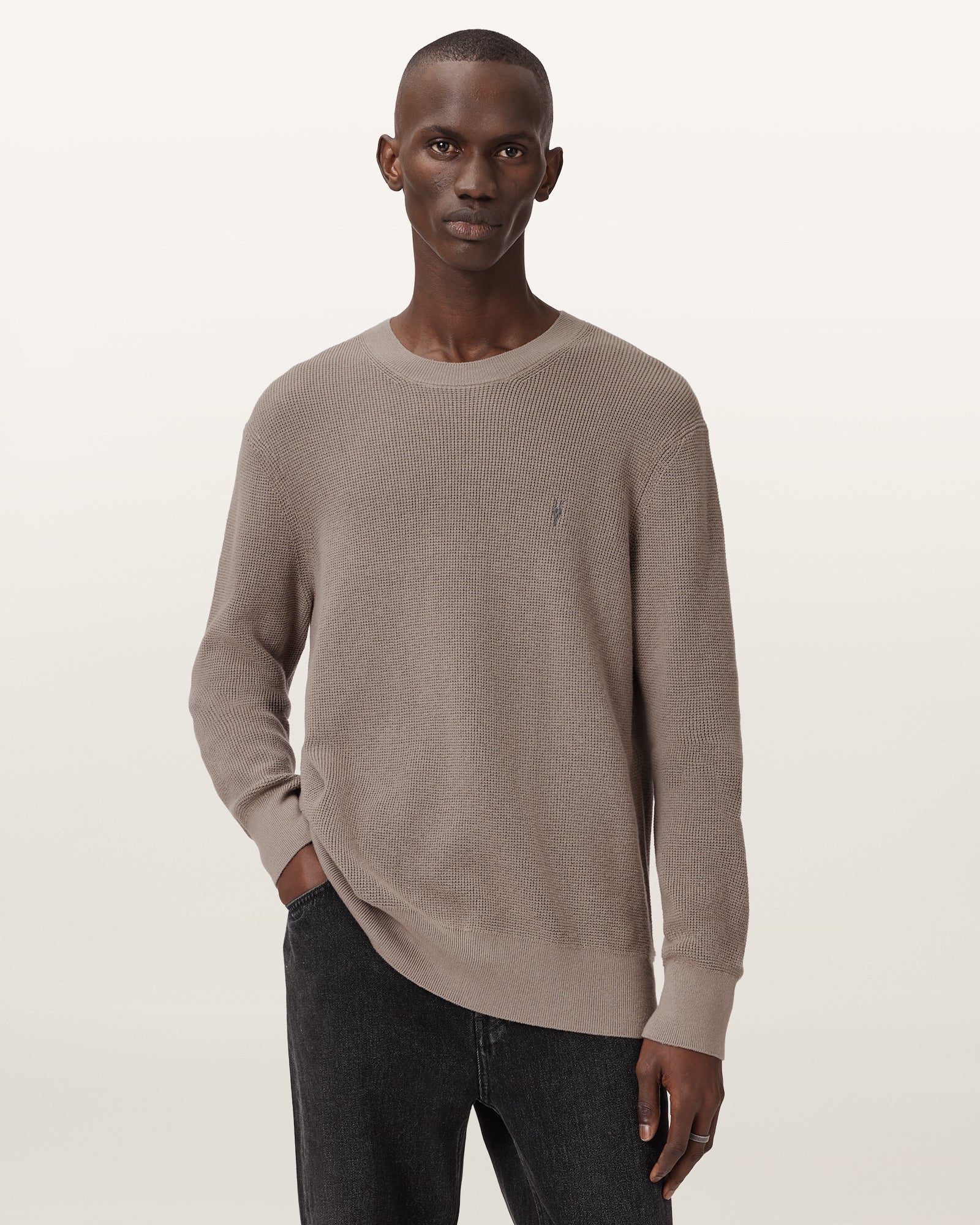 CHESTNUT BROWN Color Aspen Crew Jumper from AllSaints