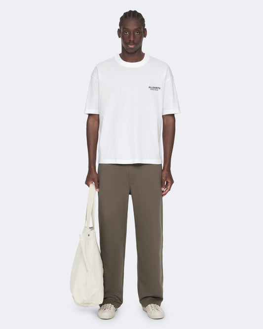 Optic White Color Shadow SS Crew Tee from AllSaints
