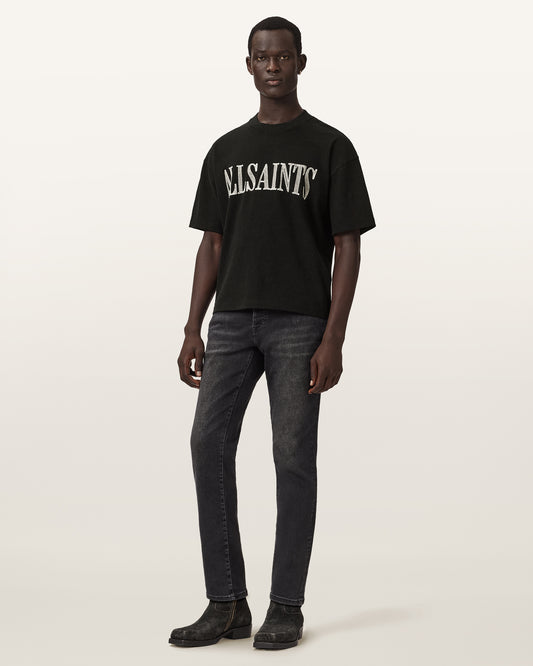 Washed Black Color Dash SS Crew Tee from AllSaints