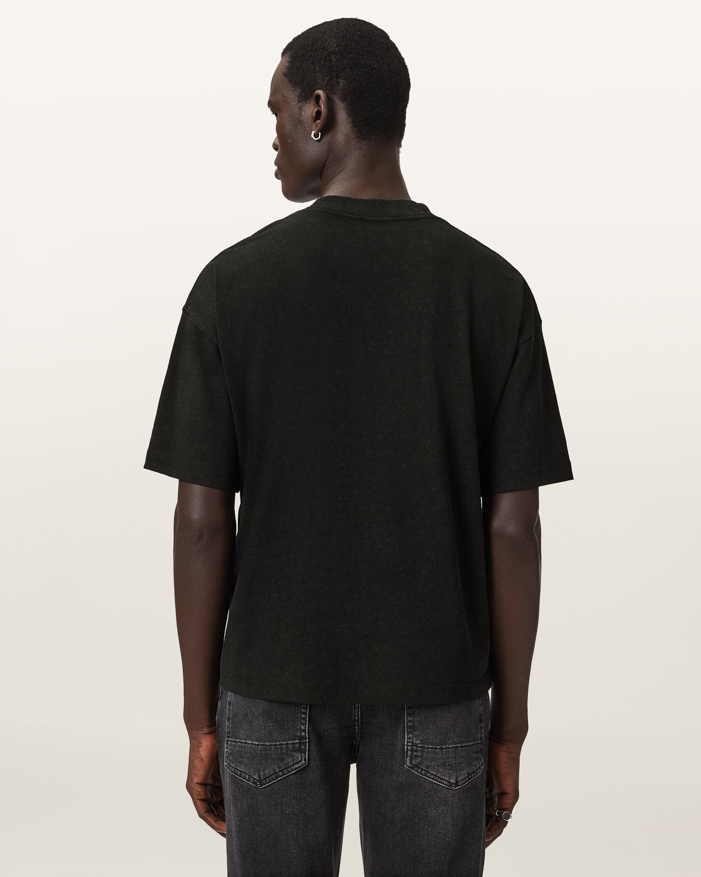 Washed Black Color Dash SS Crew Tee from AllSaints