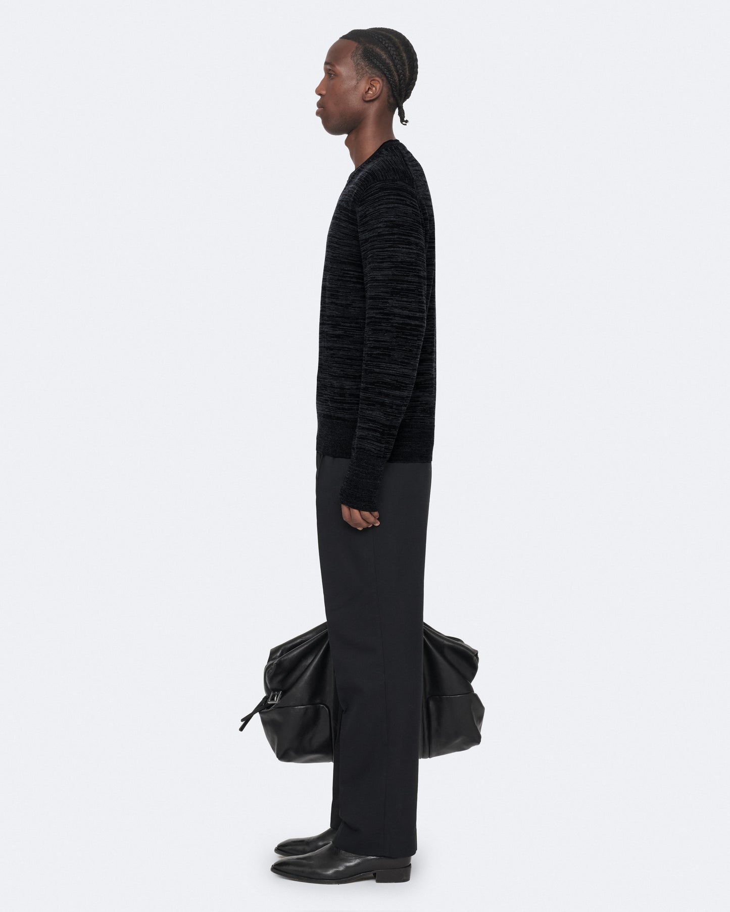 Black/Grey Color Beton V Neck Jumper from AllSaints