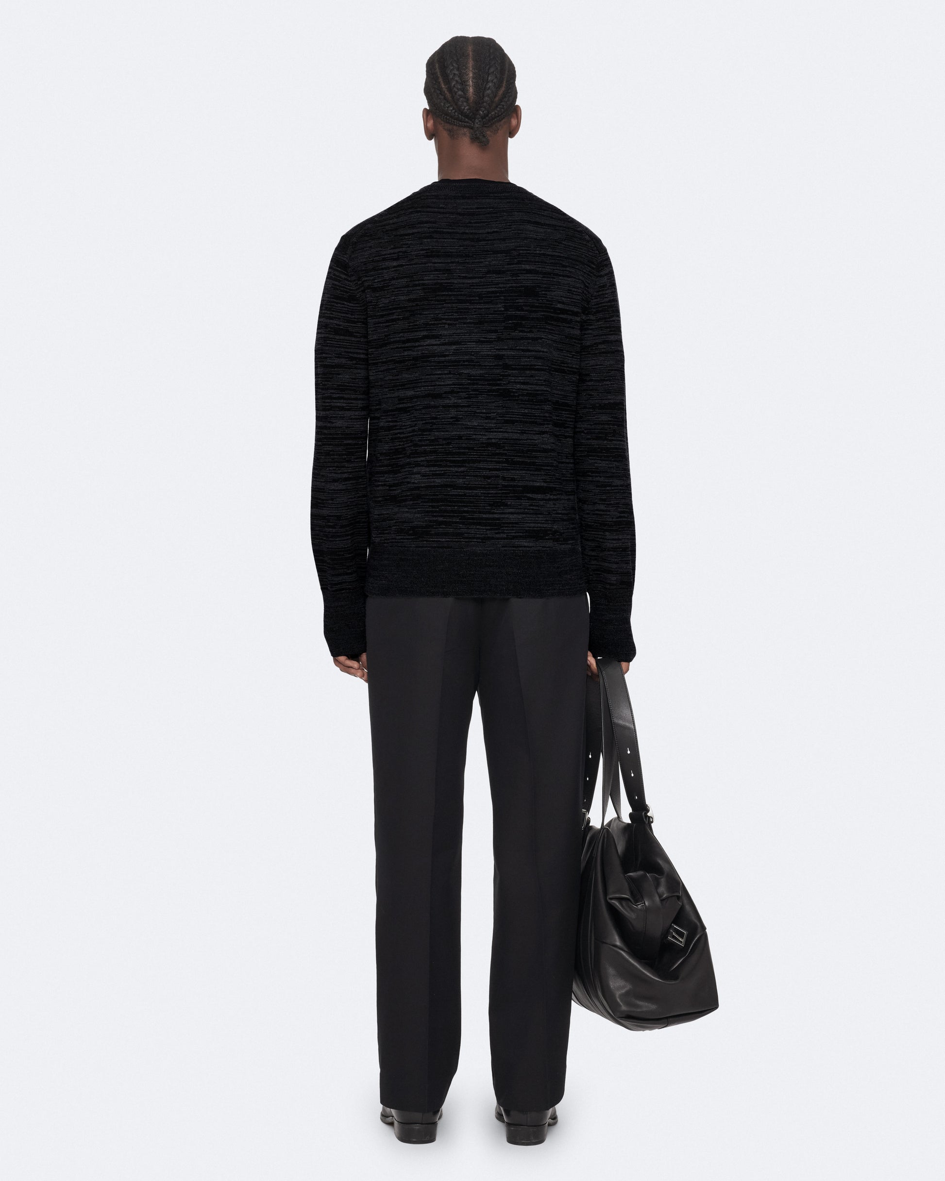 Black/Grey Color Beton V Neck Jumper from AllSaints