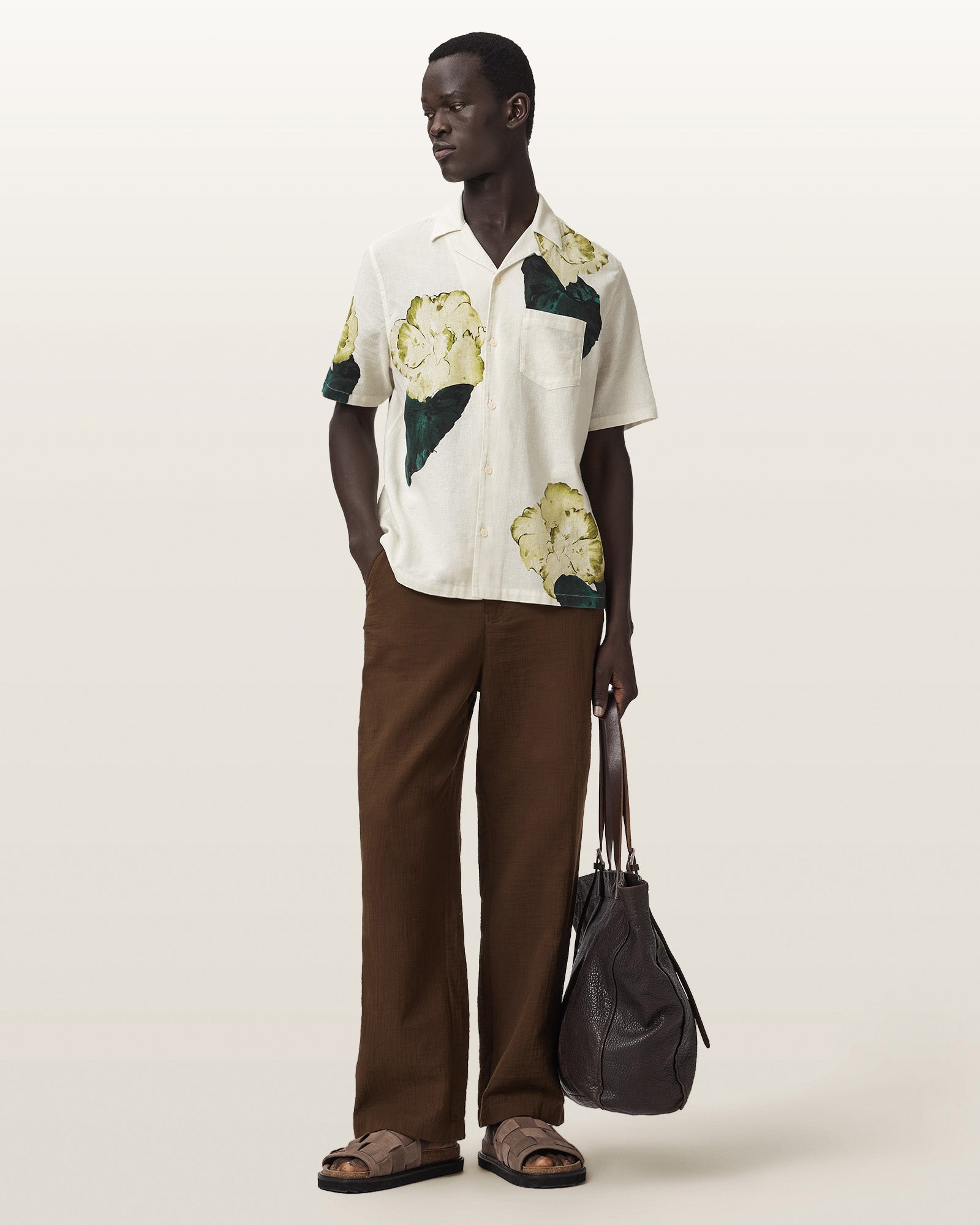 Ecru Color Nouvelle SS Shirt from AllSaints
