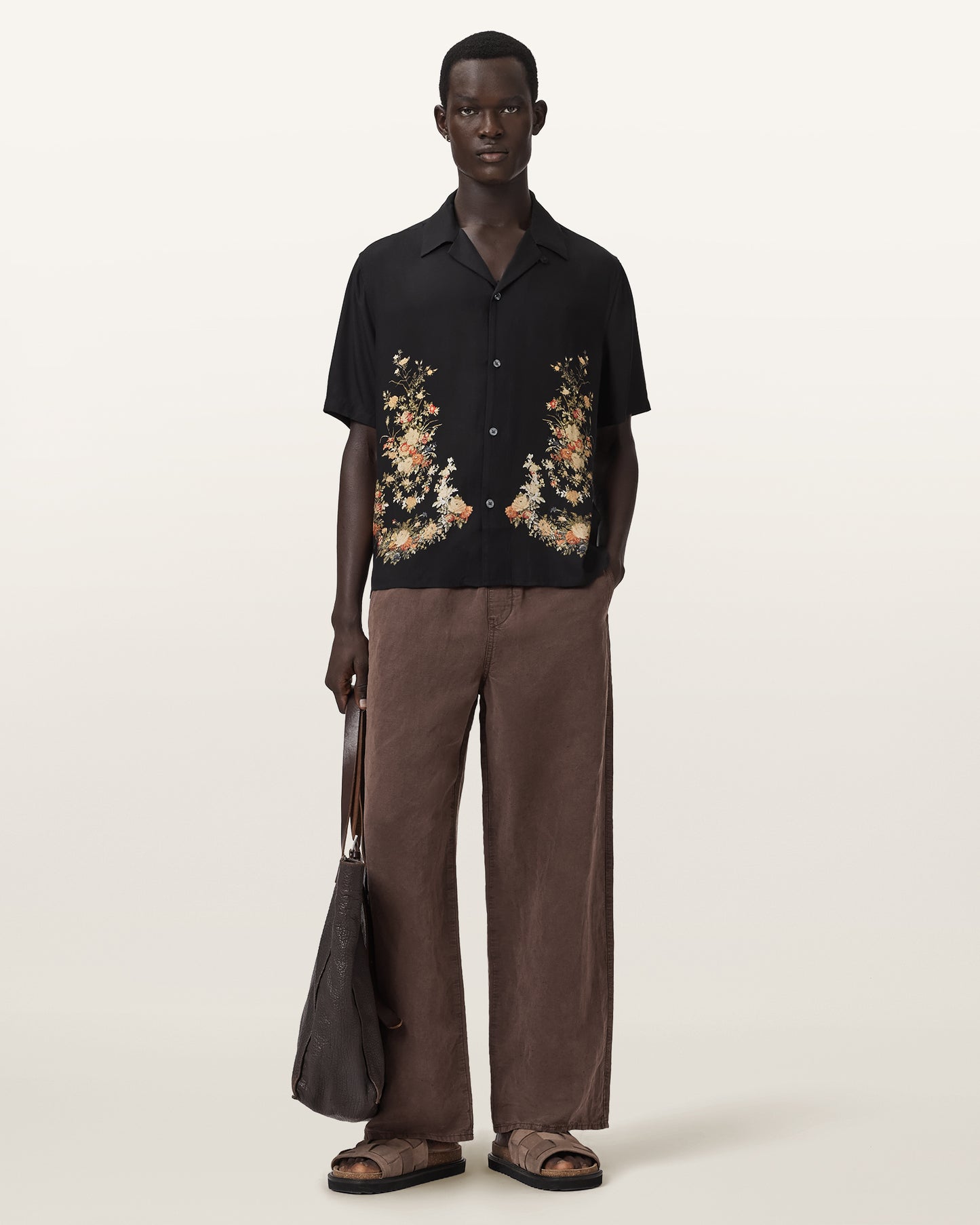 Jet Black Color Parsons SS Shirt from AllSaints