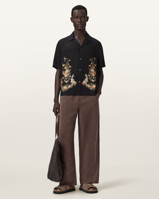 Jet Black Color Parsons SS Shirt from AllSaints