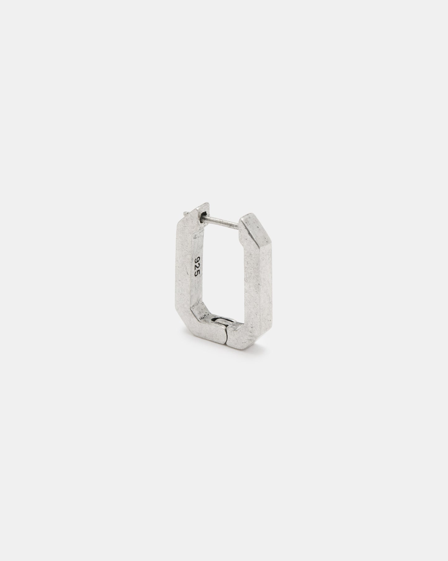 Octagon Hoop Earring