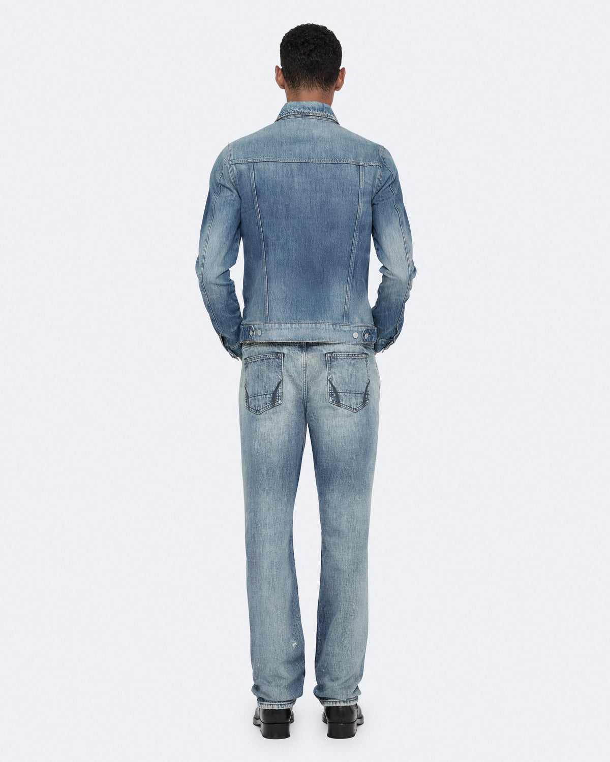 Tint Light Indigo Color Fitted Trucker from AllSaints