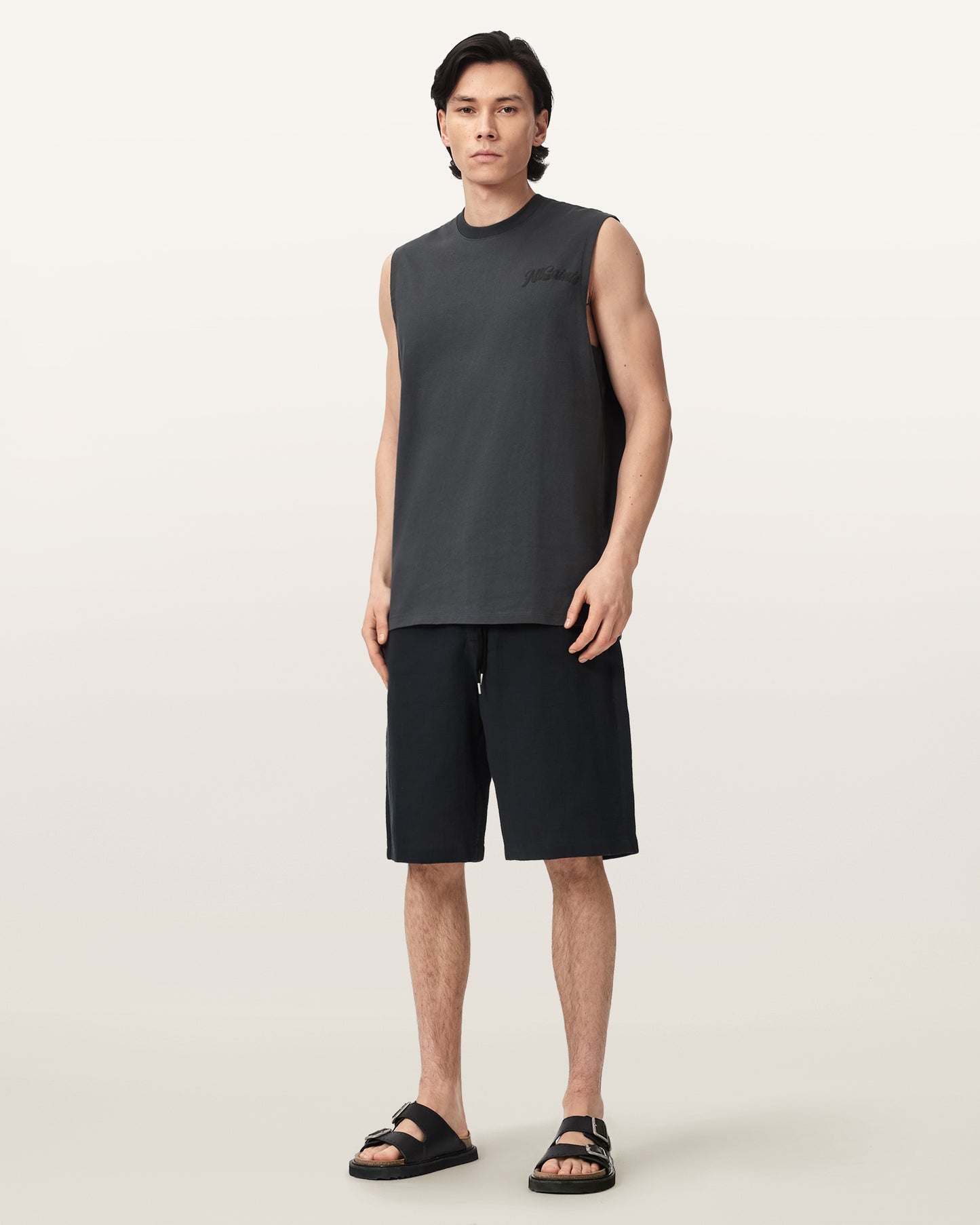 Washed Black Color Odyssey SL Crew from AllSaints