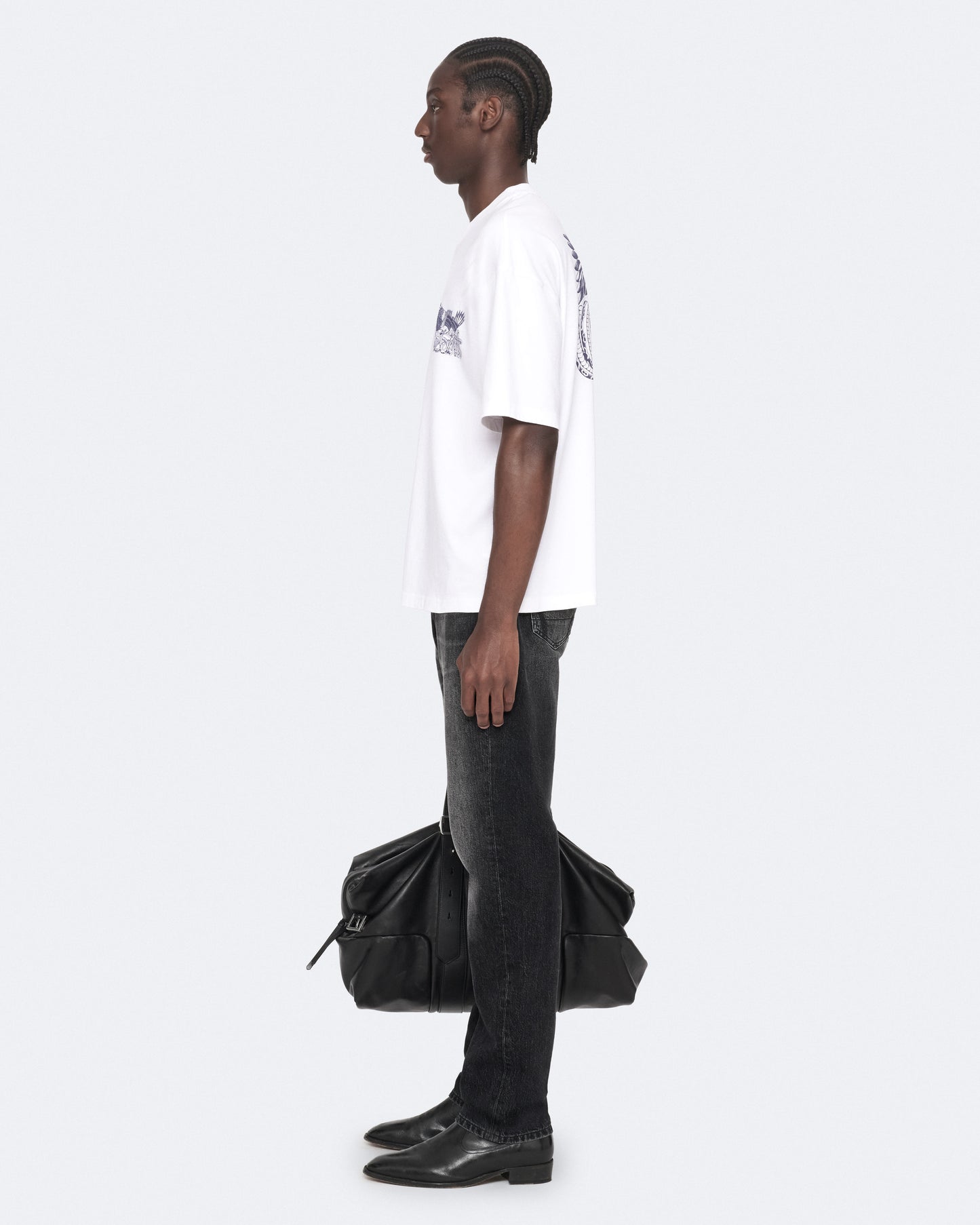 Optic White Color Battles SS Crew Tee from AllSaints