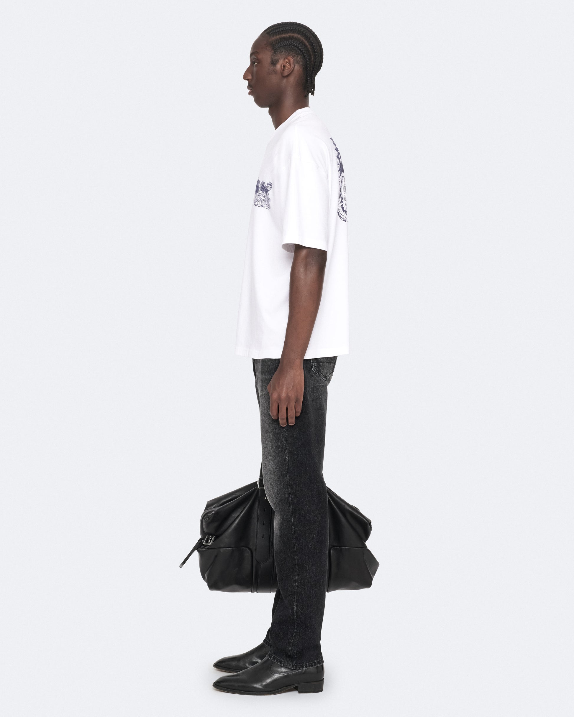 Optic White Color Battles SS Crew Tee from AllSaints