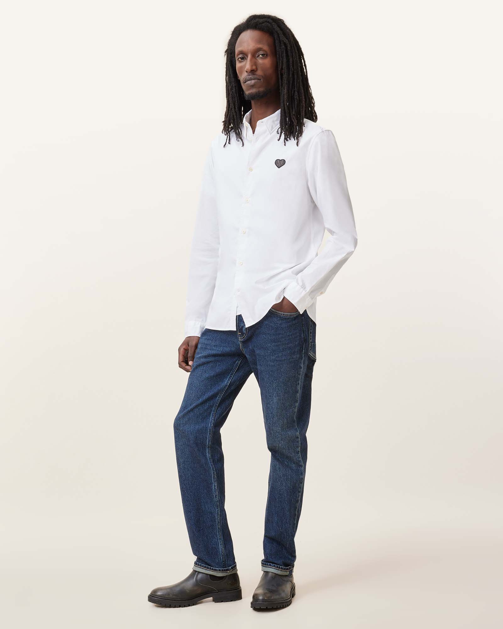 White Color Amante LS Shirt from AllSaints