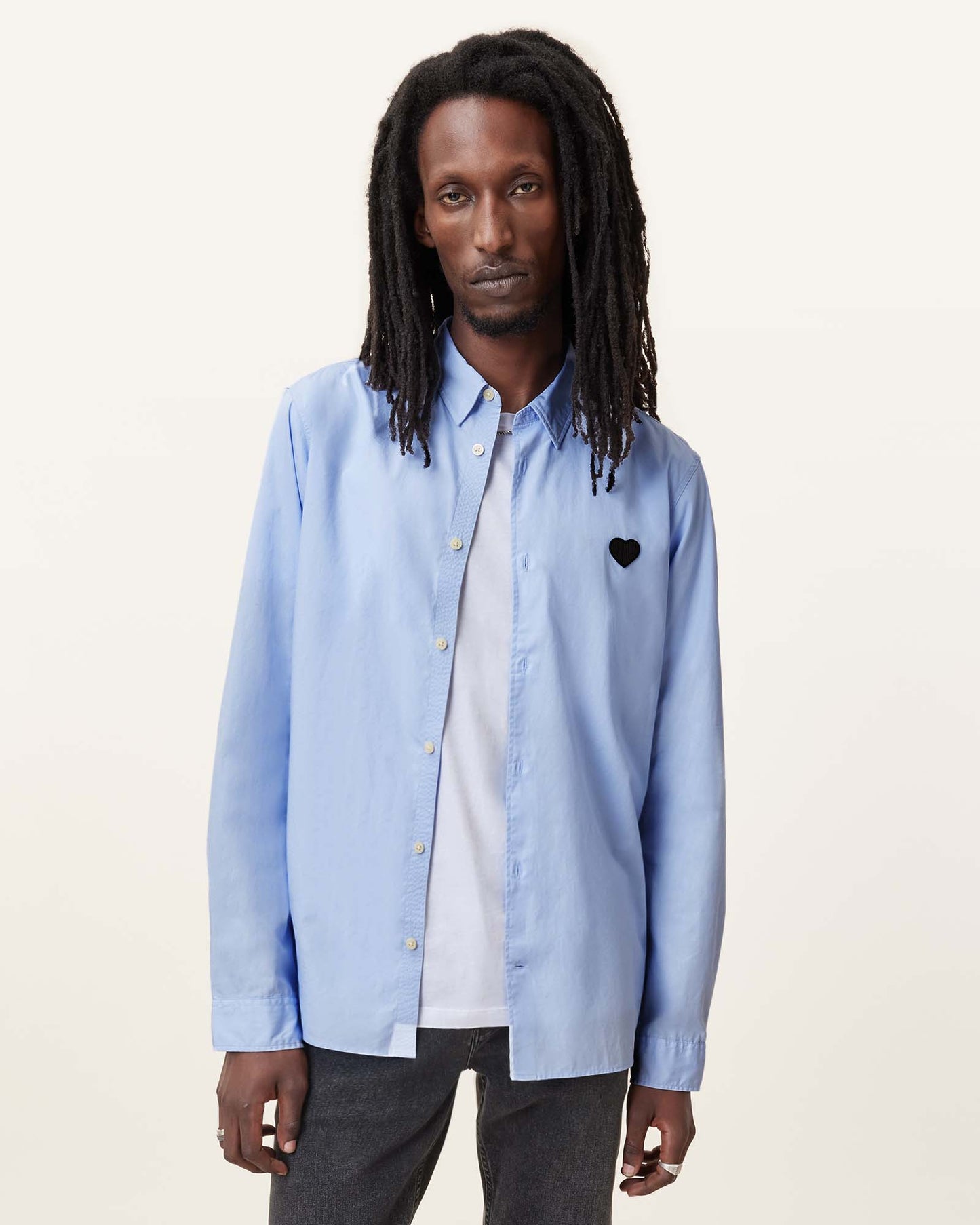 WILLOW BLUE Color Amante LS Shirt from AllSaints