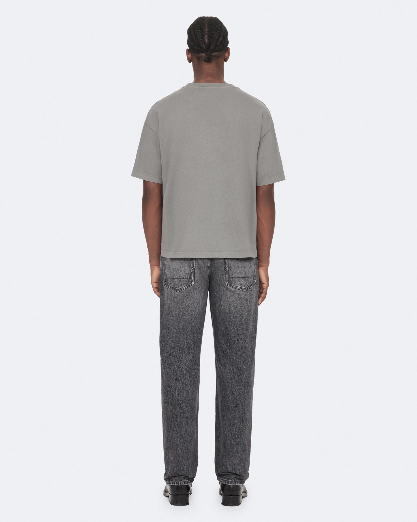 FOSSIL GREY Color Raphy SS Crew Tee from AllSaints