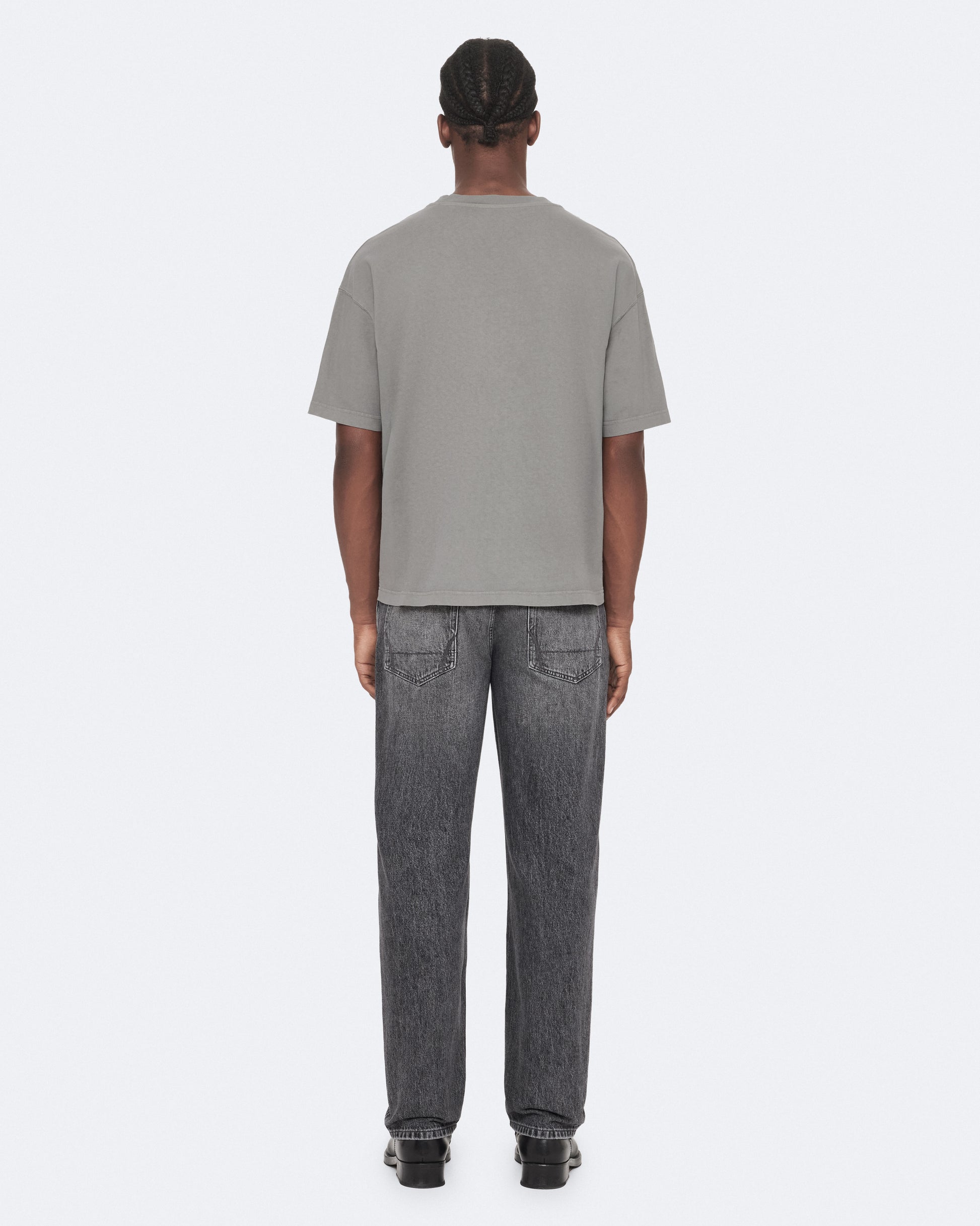 FOSSIL GREY Color Raphy SS Crew Tee from AllSaints
