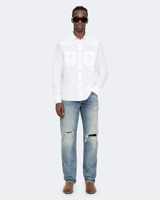 White Color Kenil LS Shirt from AllSaints