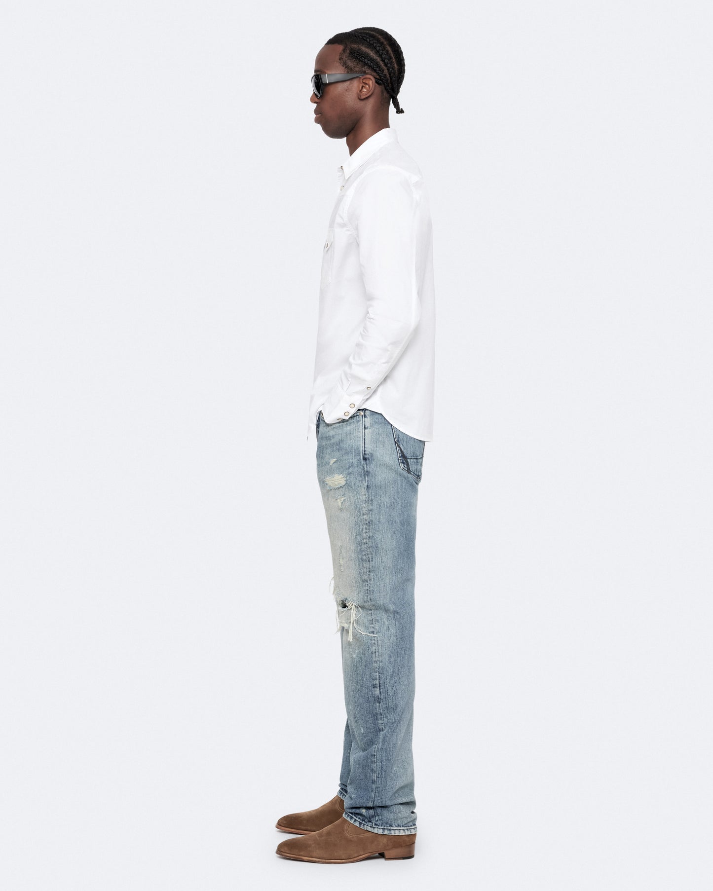 White Color Kenil LS Shirt from AllSaints