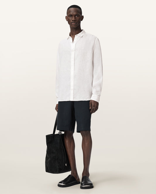 White Color Loom LS Shirt from AllSaints