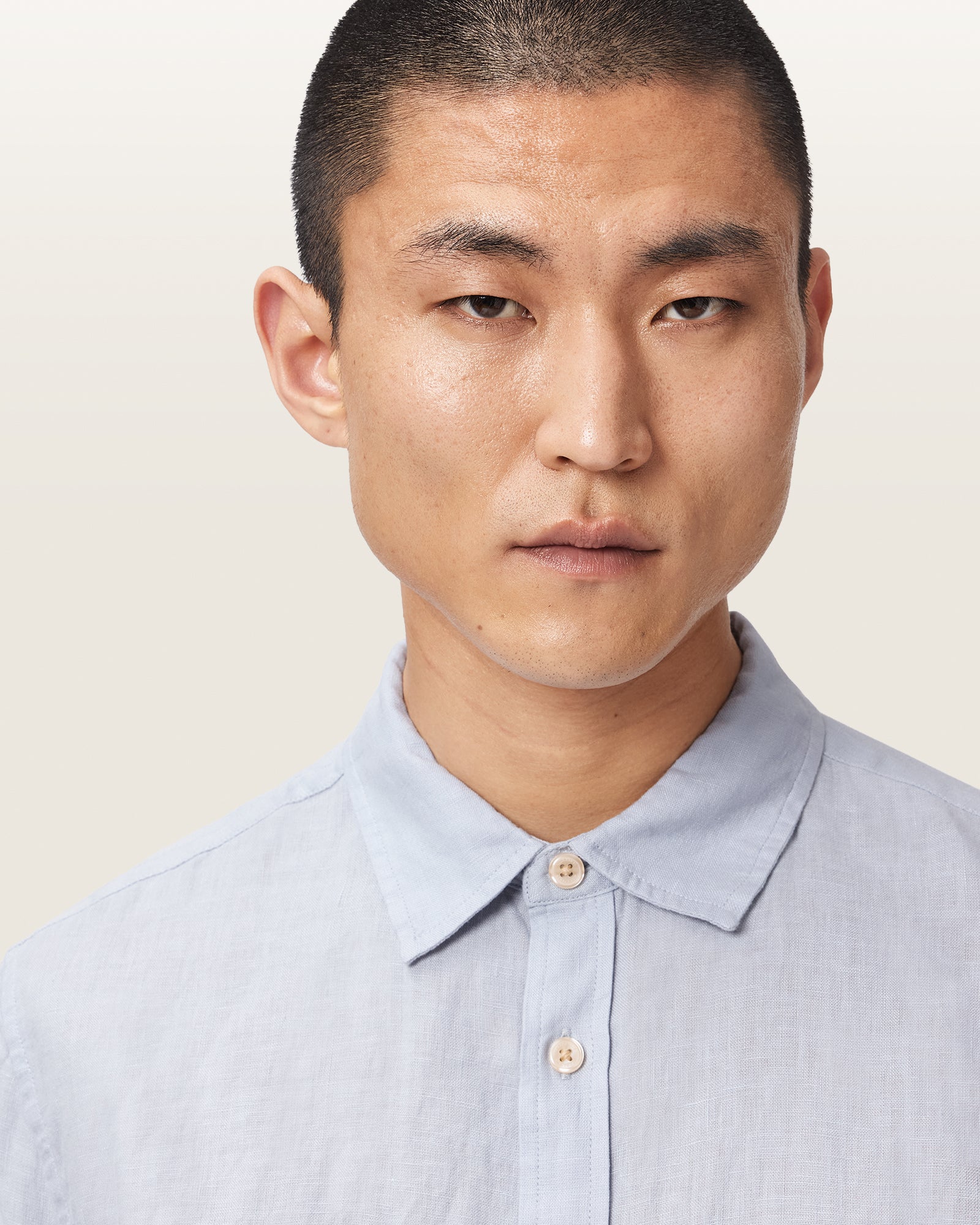 VILLA BLUE Color Loom LS Shirt from AllSaints