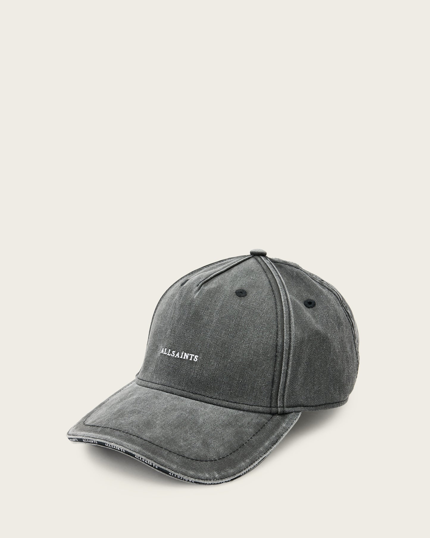 Washed Black Color Felix Baseball Cap from AllSaints