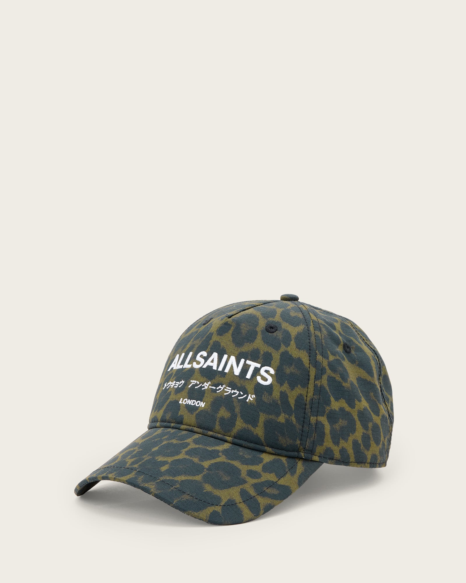 Leopard Color Underground Baseball Cap from AllSaints