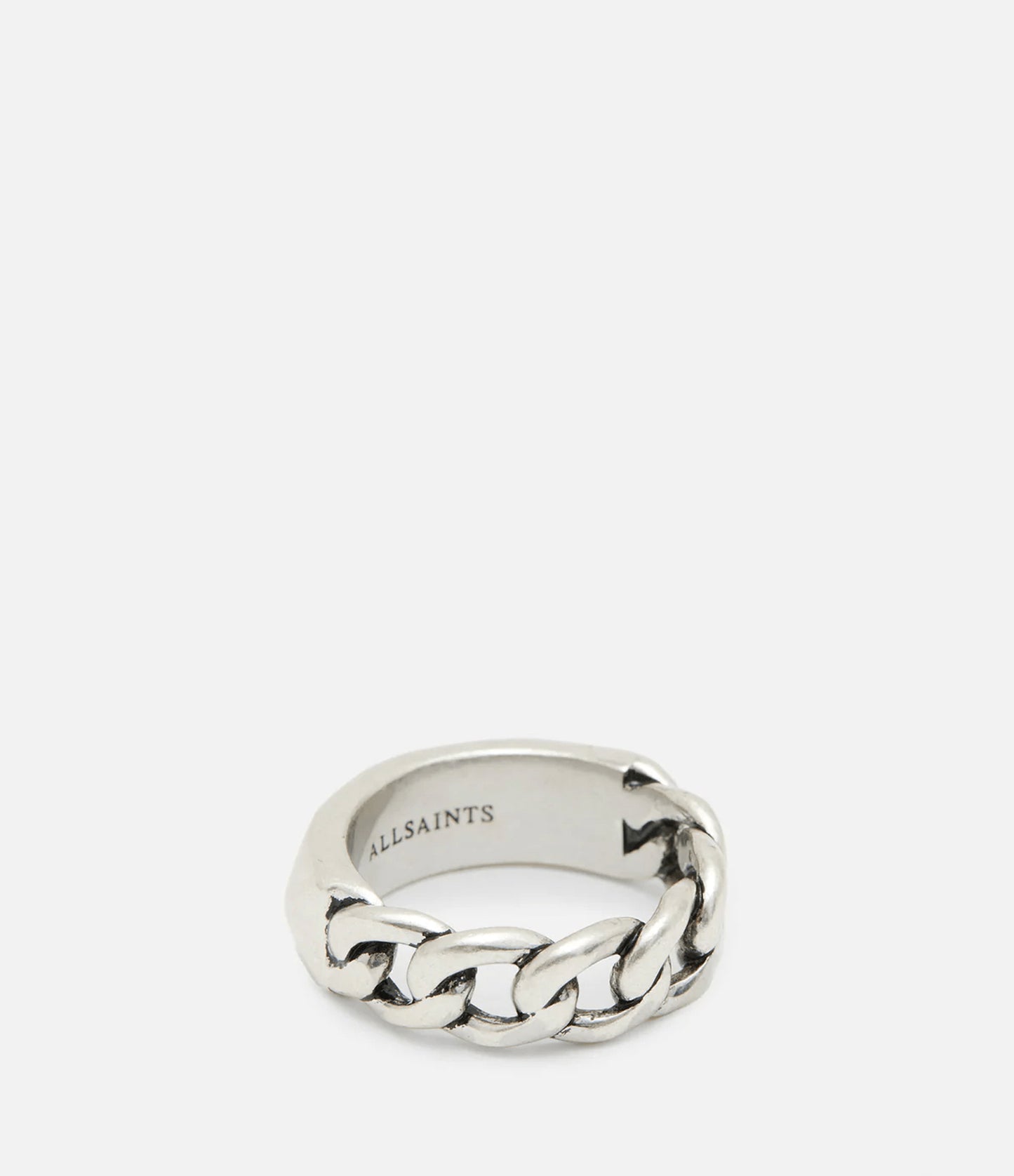 Pyramid Sterling Silver Chain Ring