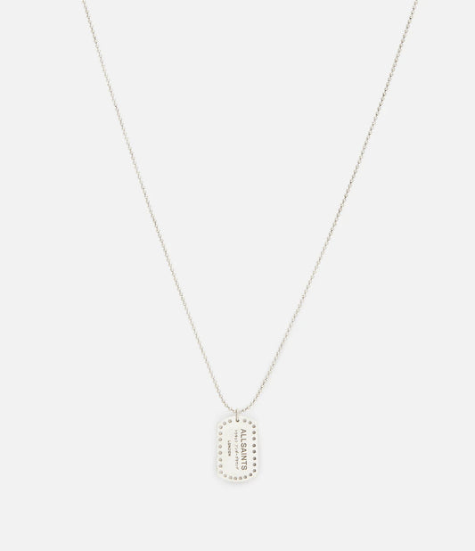 Underground Sterling Silver Tag Necklace - AllSaints Hong Kong
