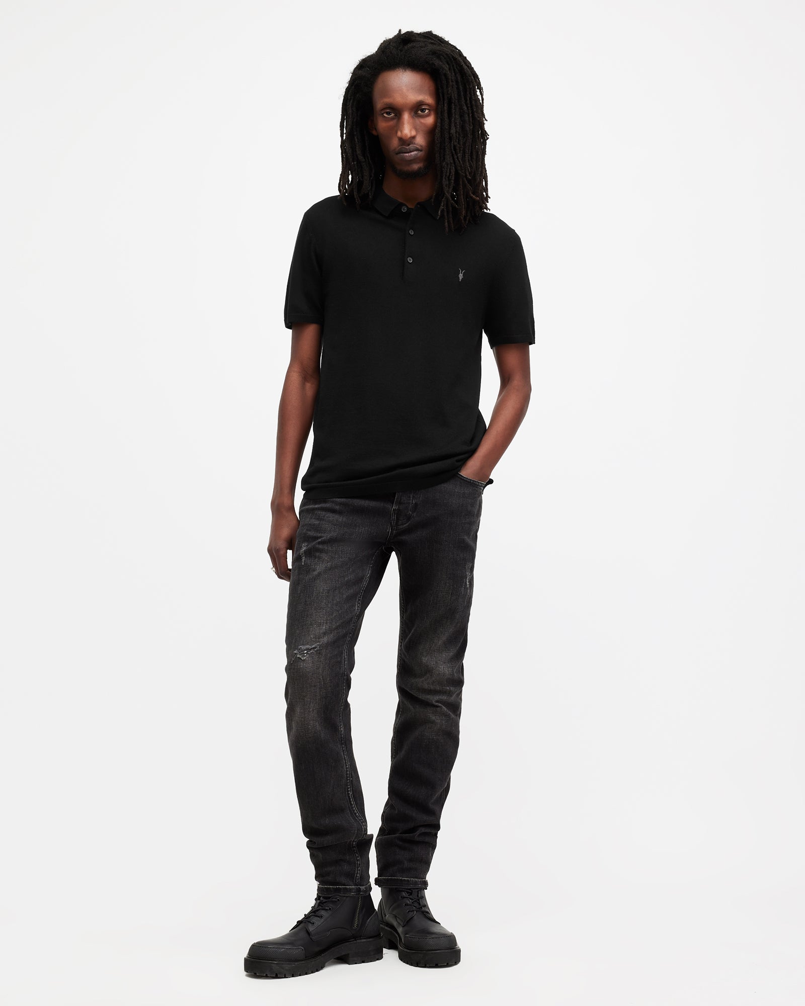 Mode Merino Short Sleeve Polo Knitwear