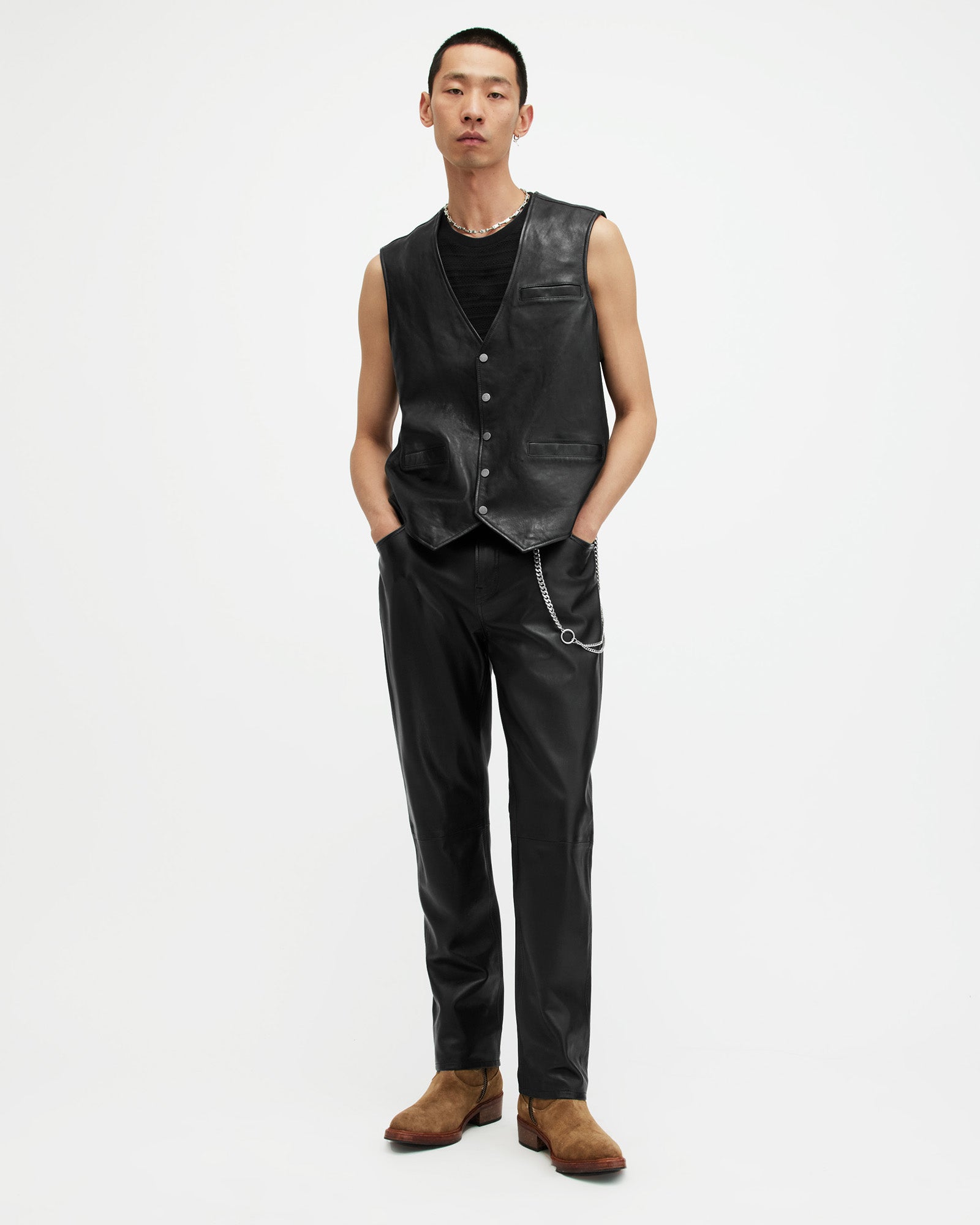 Tempo Leather Waistcoat