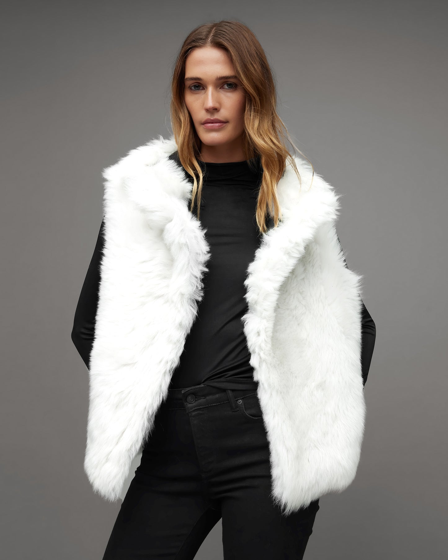 Lyra Shearling Biker Leather Jacket