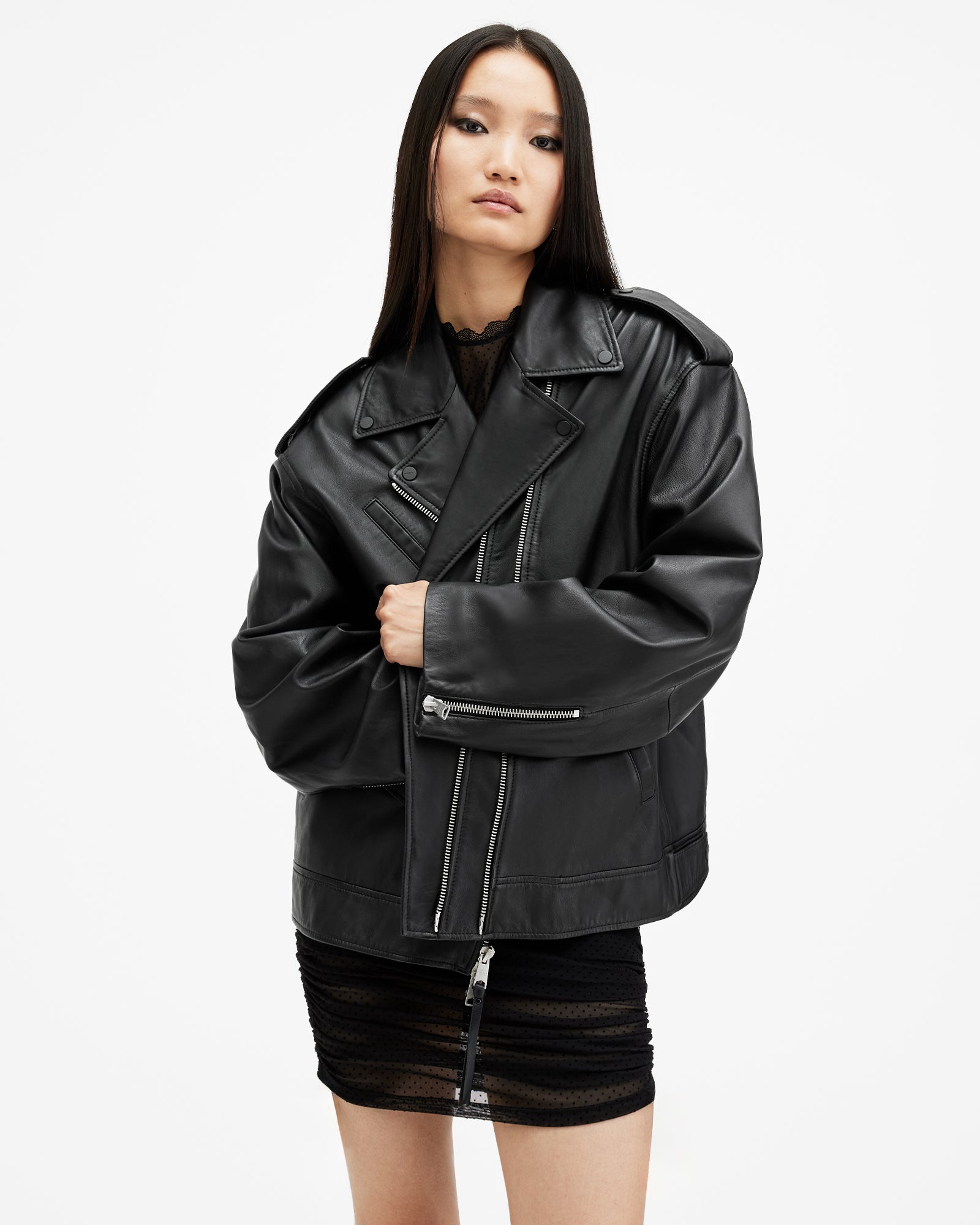 Daylen Leather Biker