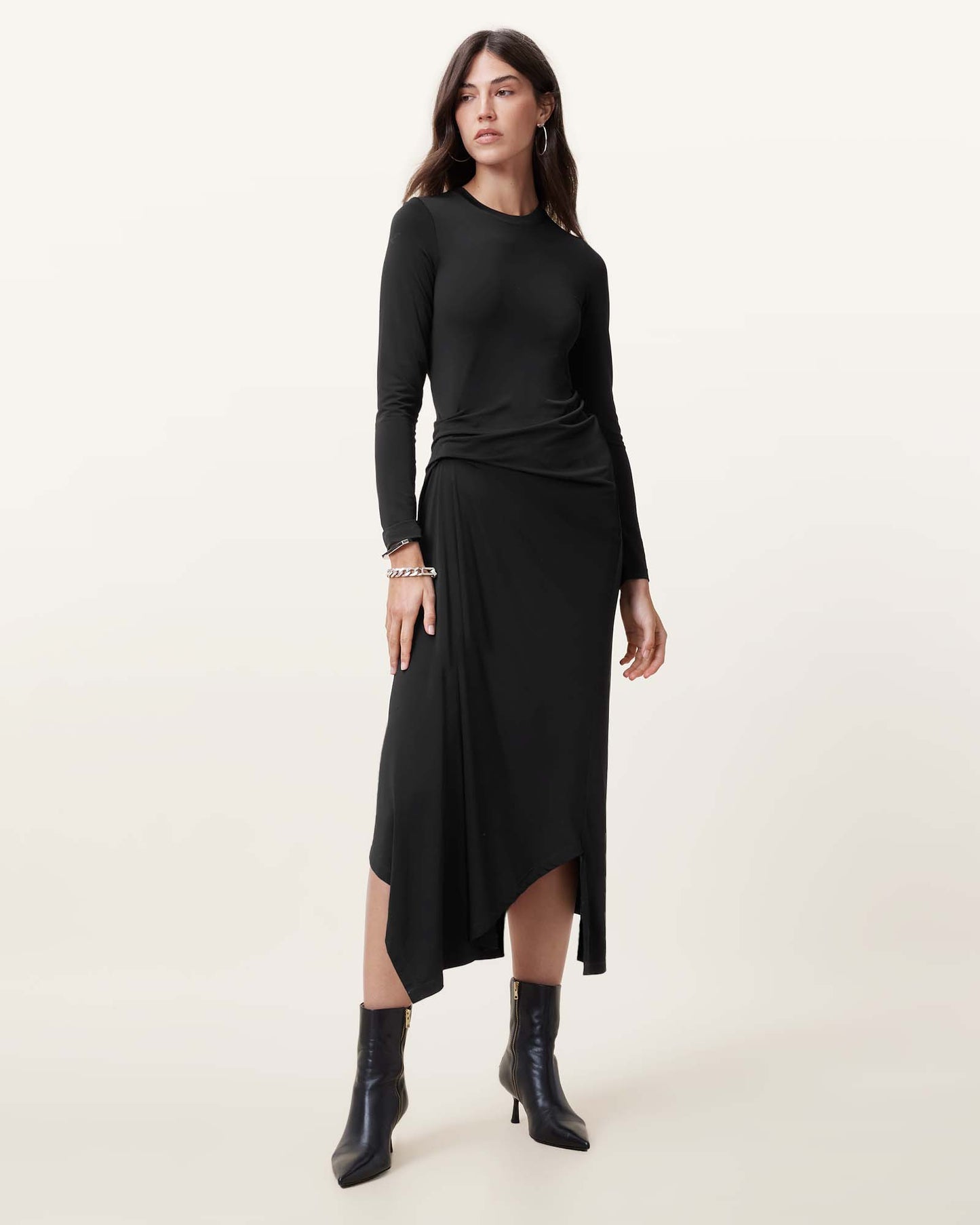 Black Color Rivi Dress from AllSaints