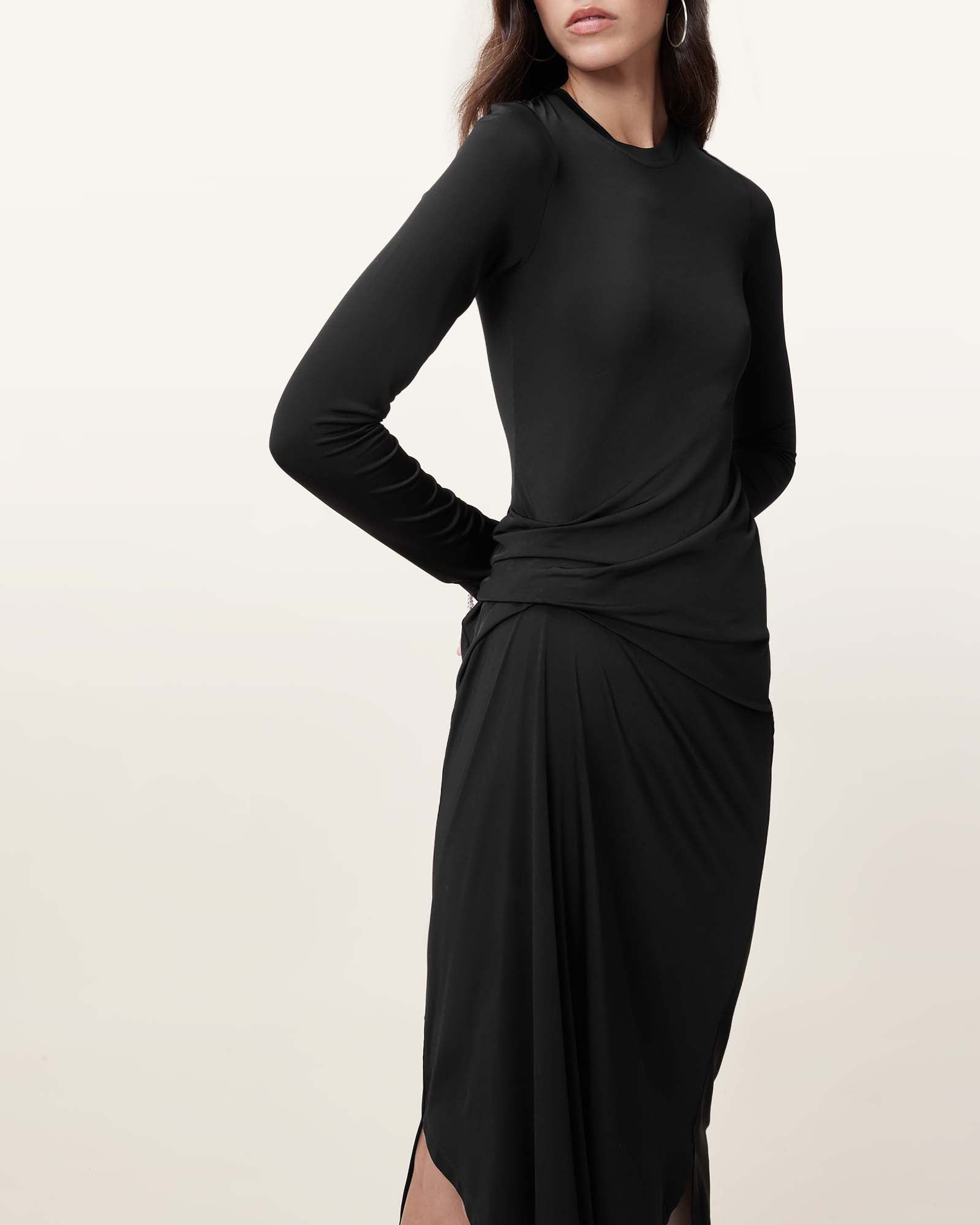 Black Color Rivi Dress from AllSaints