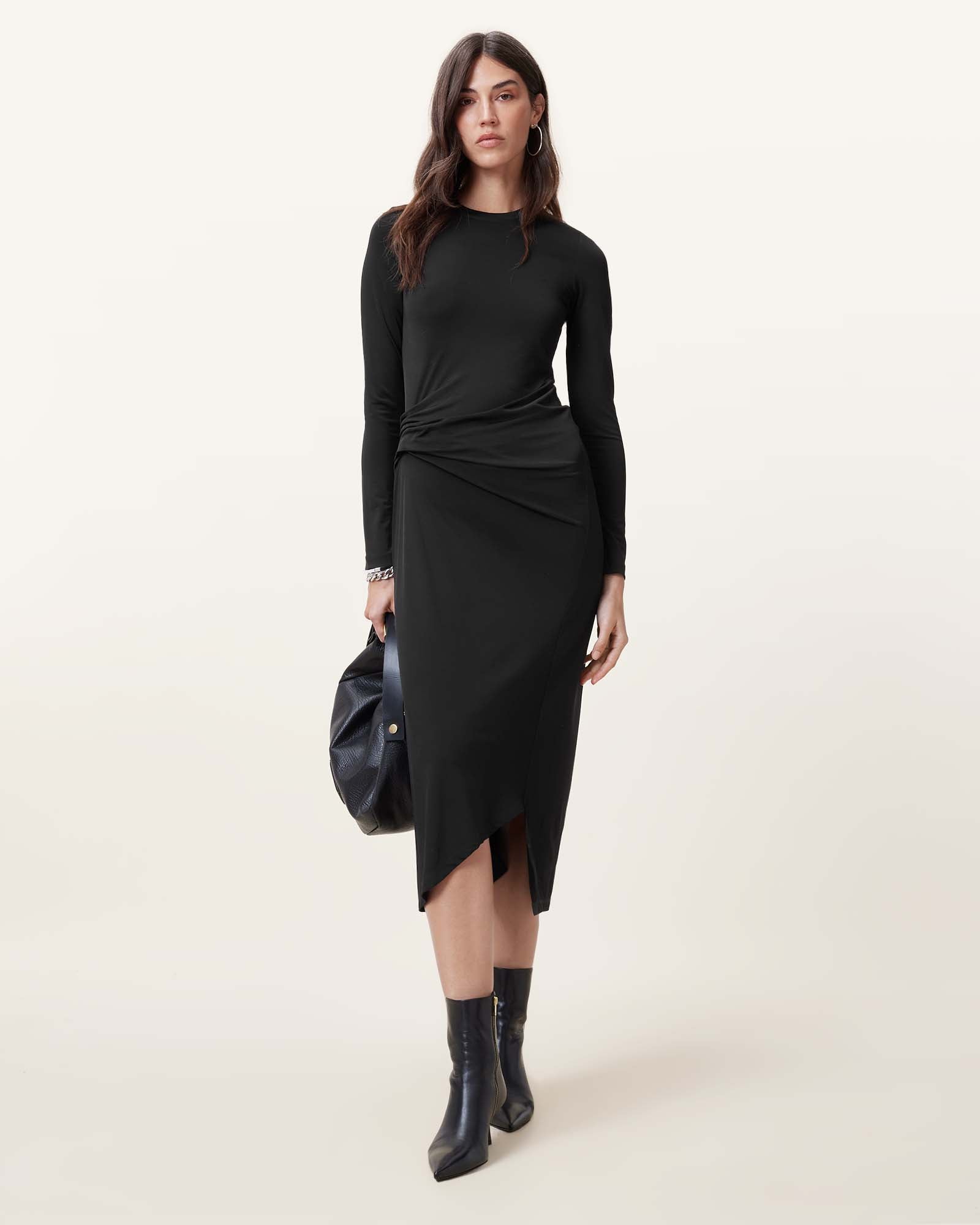 Black Color Rivi Dress from AllSaints