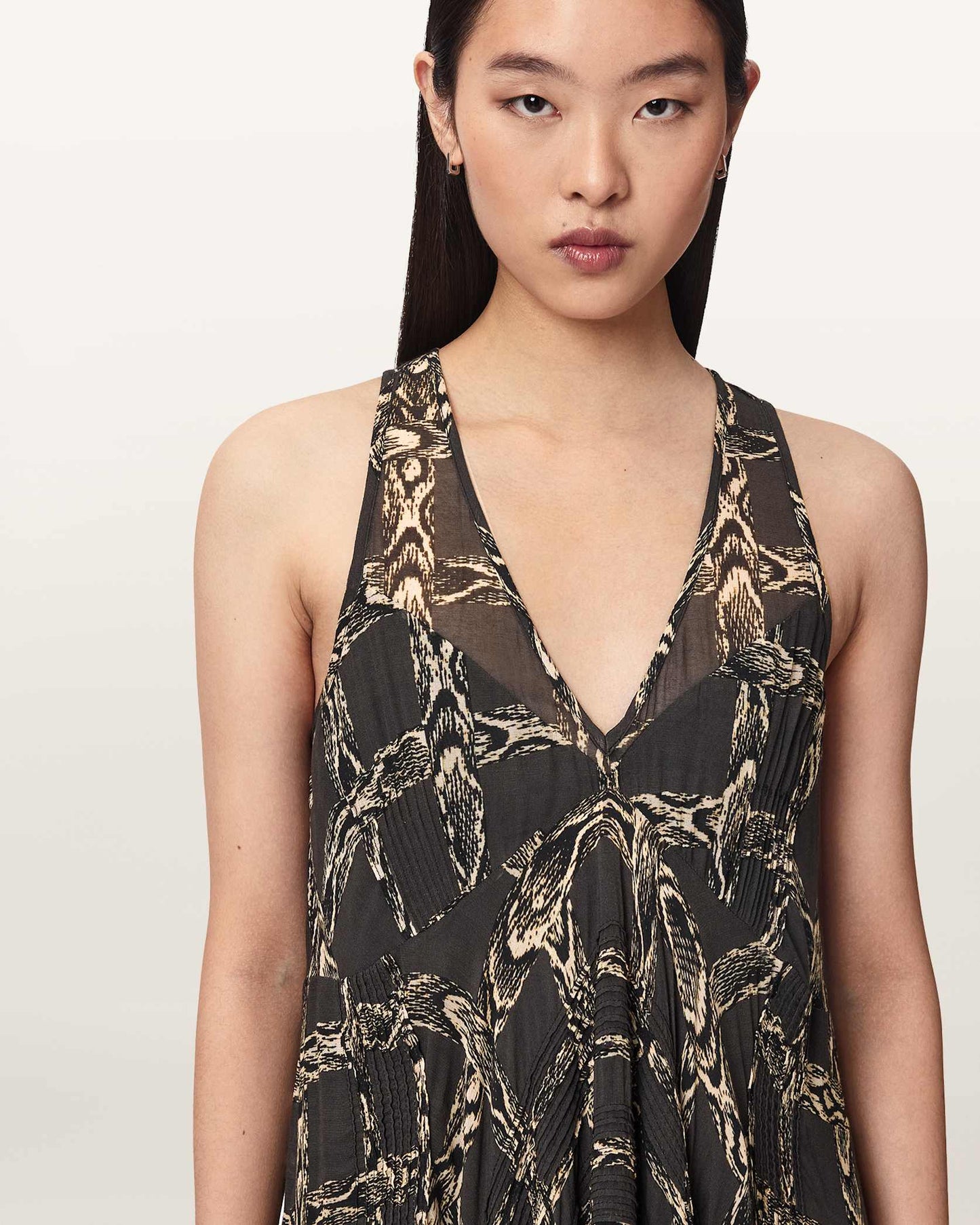 SERPENS BLACK Color Gretel Dress from AllSaints