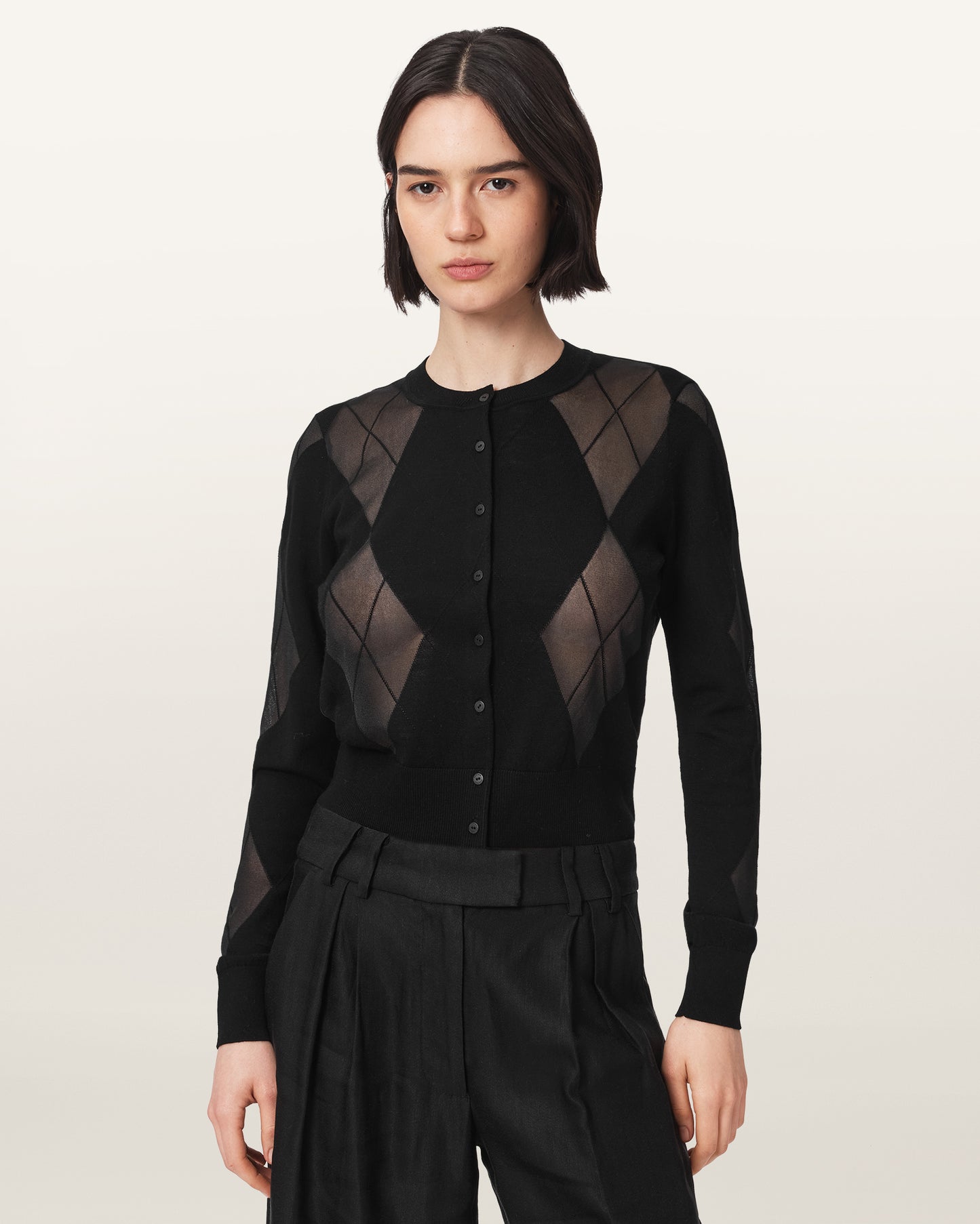 Black Color Bern Cardigan from AllSaints