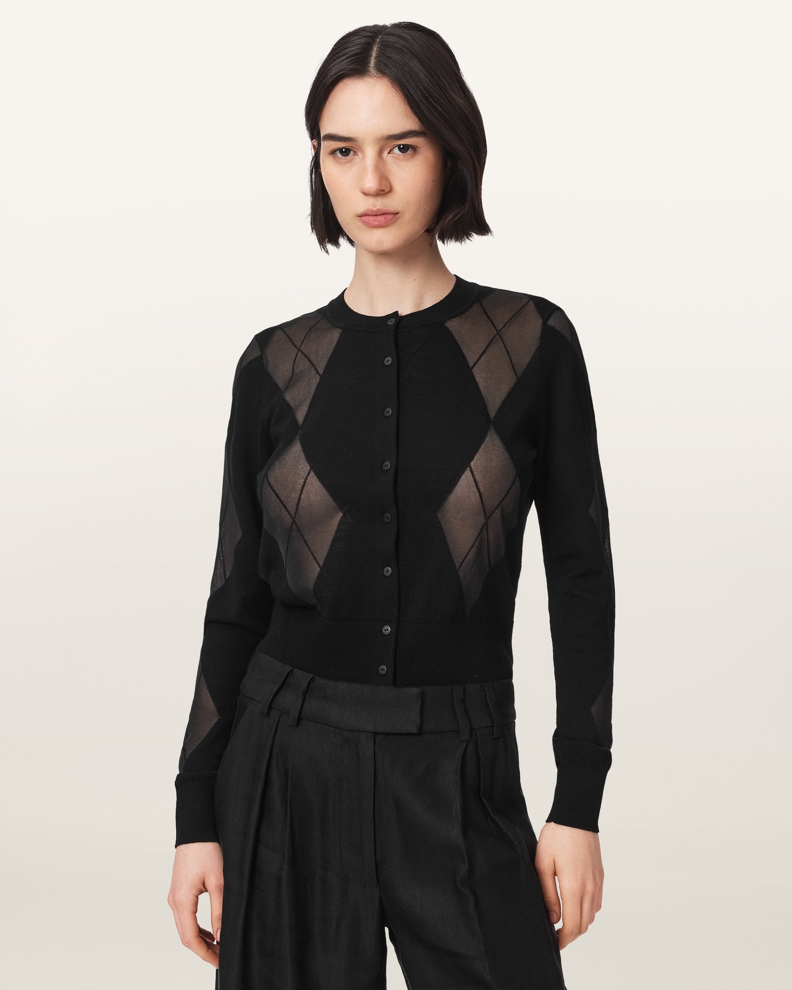 Black Color Bern Cardigan from AllSaints