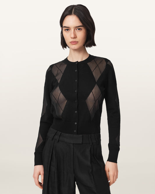 Black Color Bern Cardigan from AllSaints