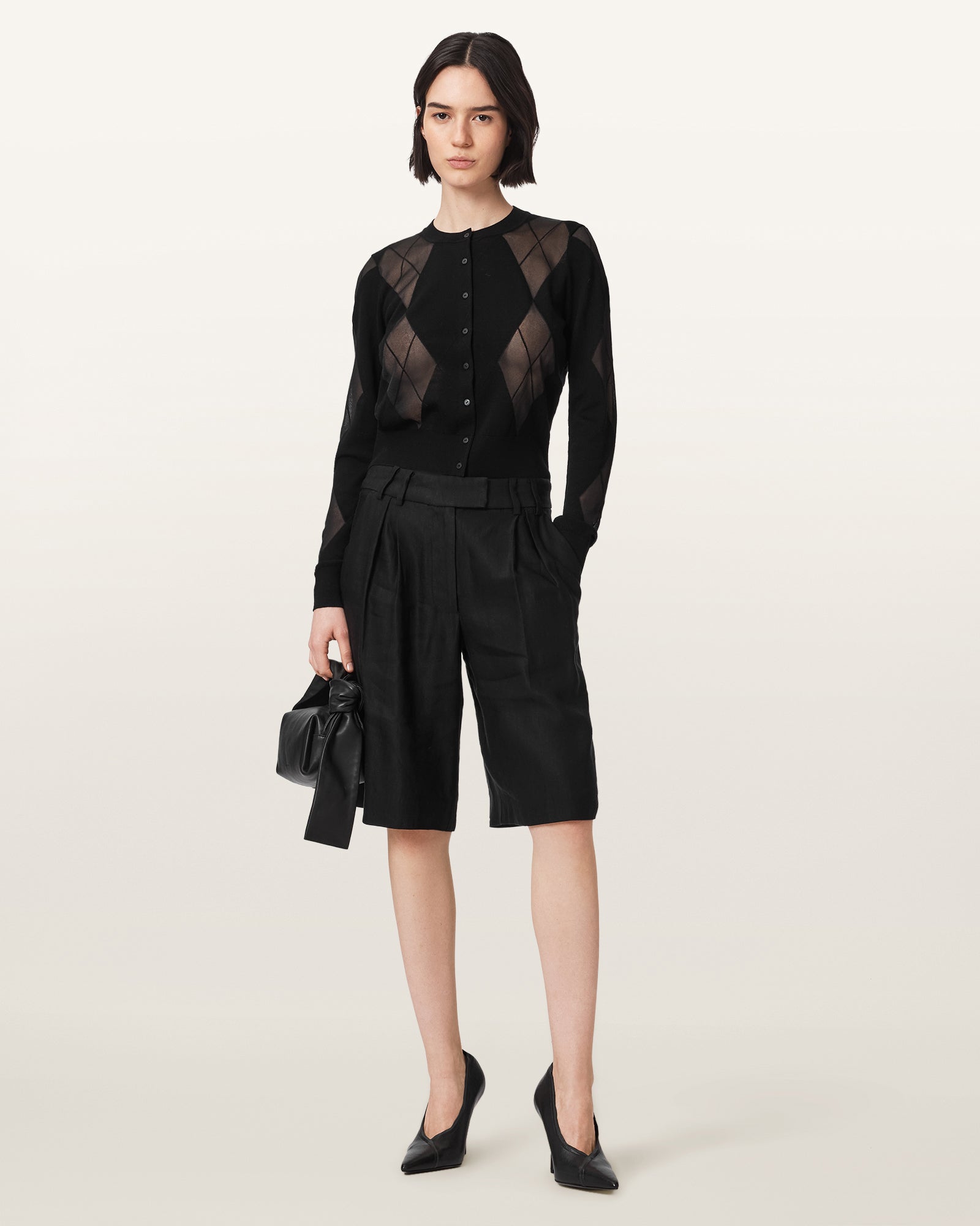 Black Color Bern Cardigan from AllSaints
