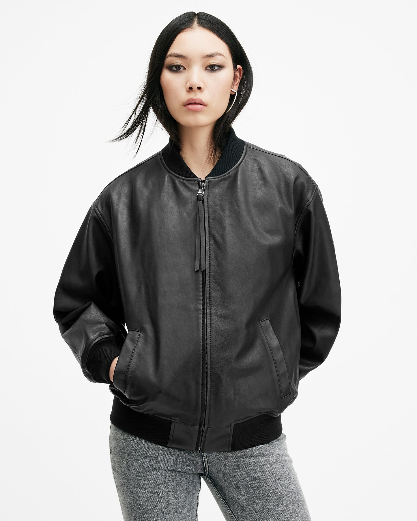 Belle Bomber Leather Jacket